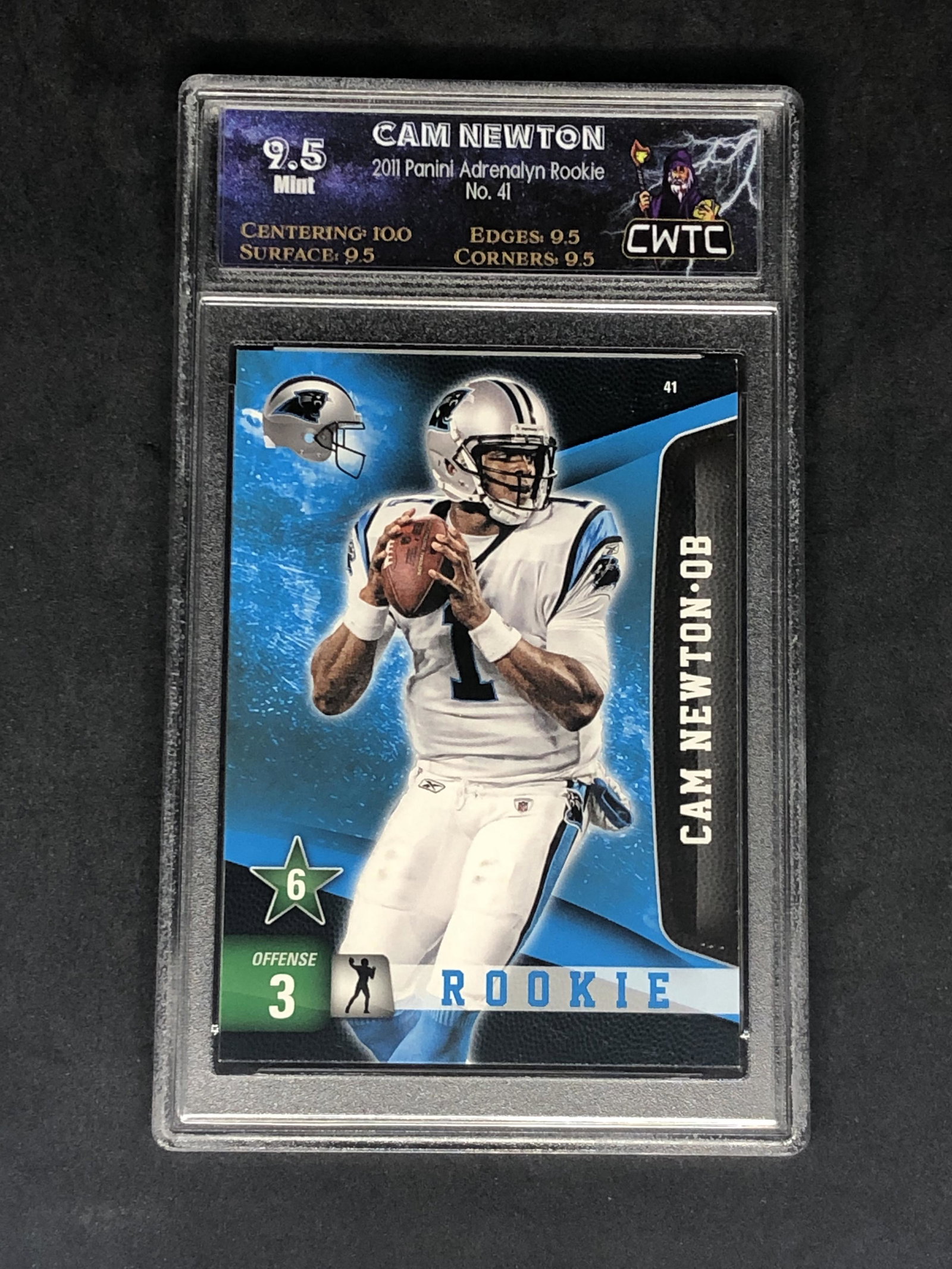 Cam Newton Panini Adrenalyn Rookie Graded CWTC 9.5 (1 of 1)