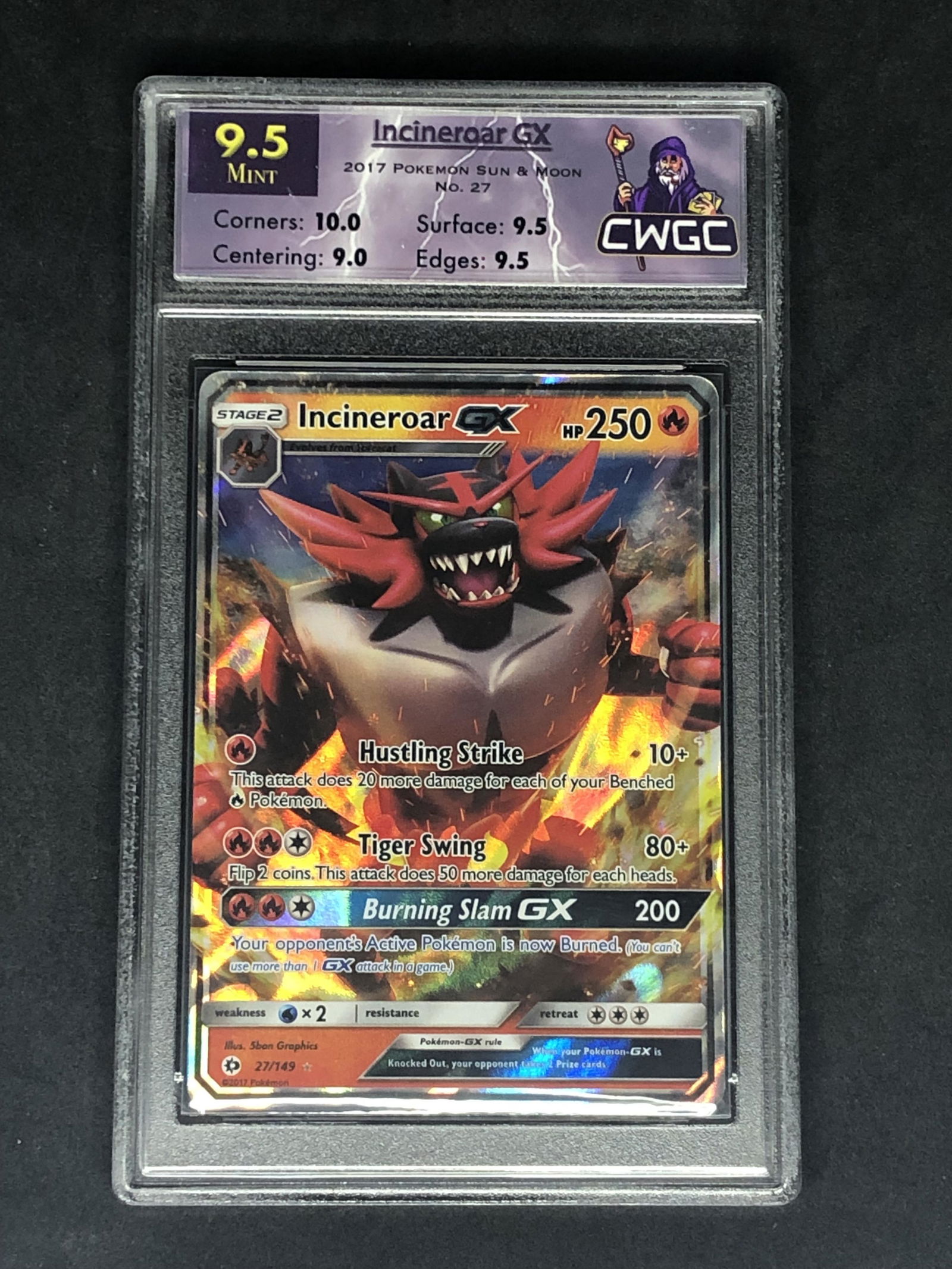 Incineroar GX Graded CWTC 9.5 (1 of 1)