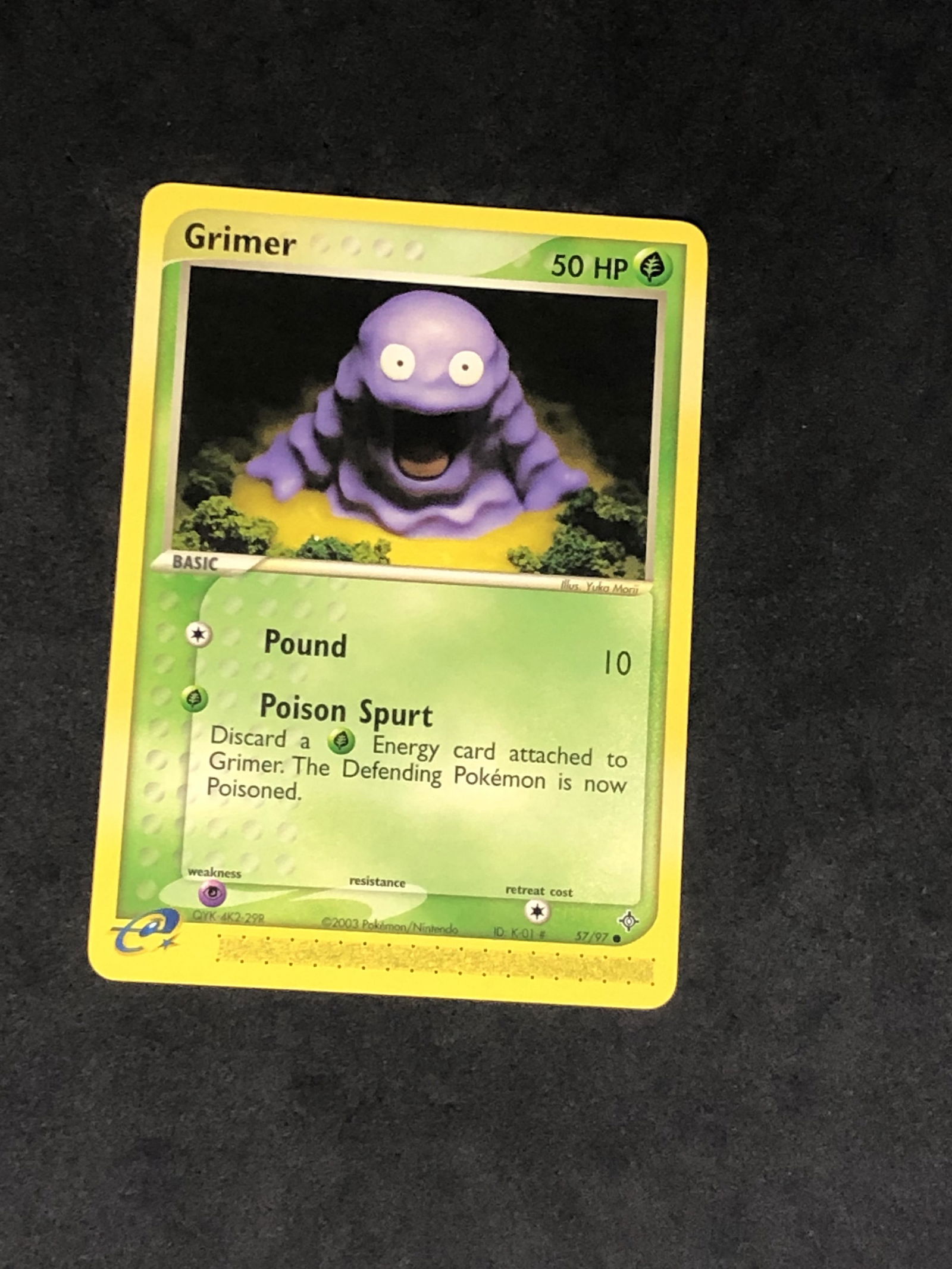 Vintage eReader Grimer Pokemon Card (1 of 1)