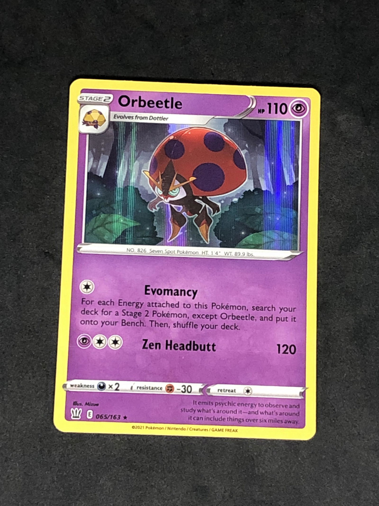 Holo Orbeetle Pokemon Card Feb 05, 2022 Donaldson Auctions in TX