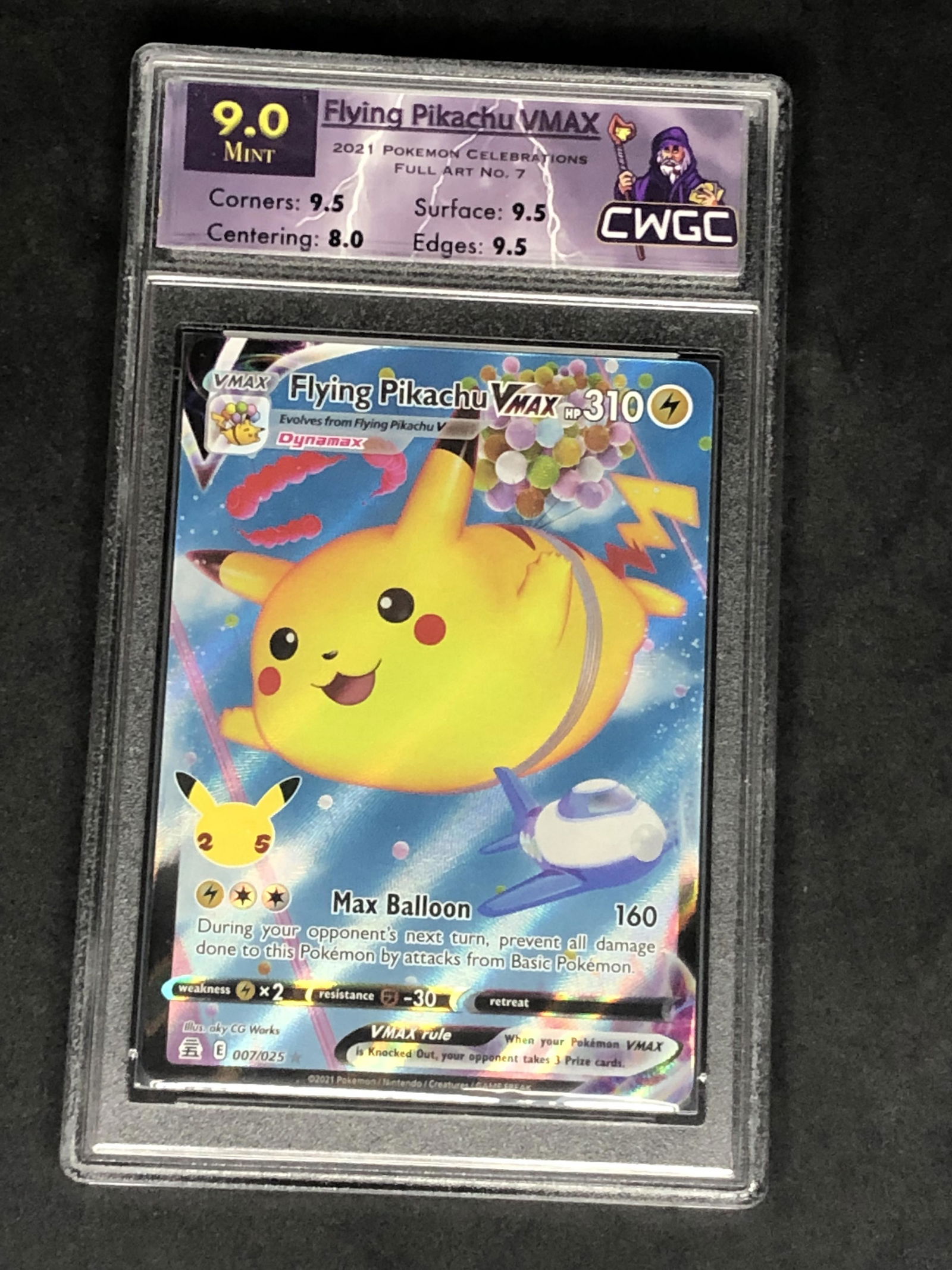 Flying Pikachu VMAX Graded CWTC 9.5 (1 of 1)