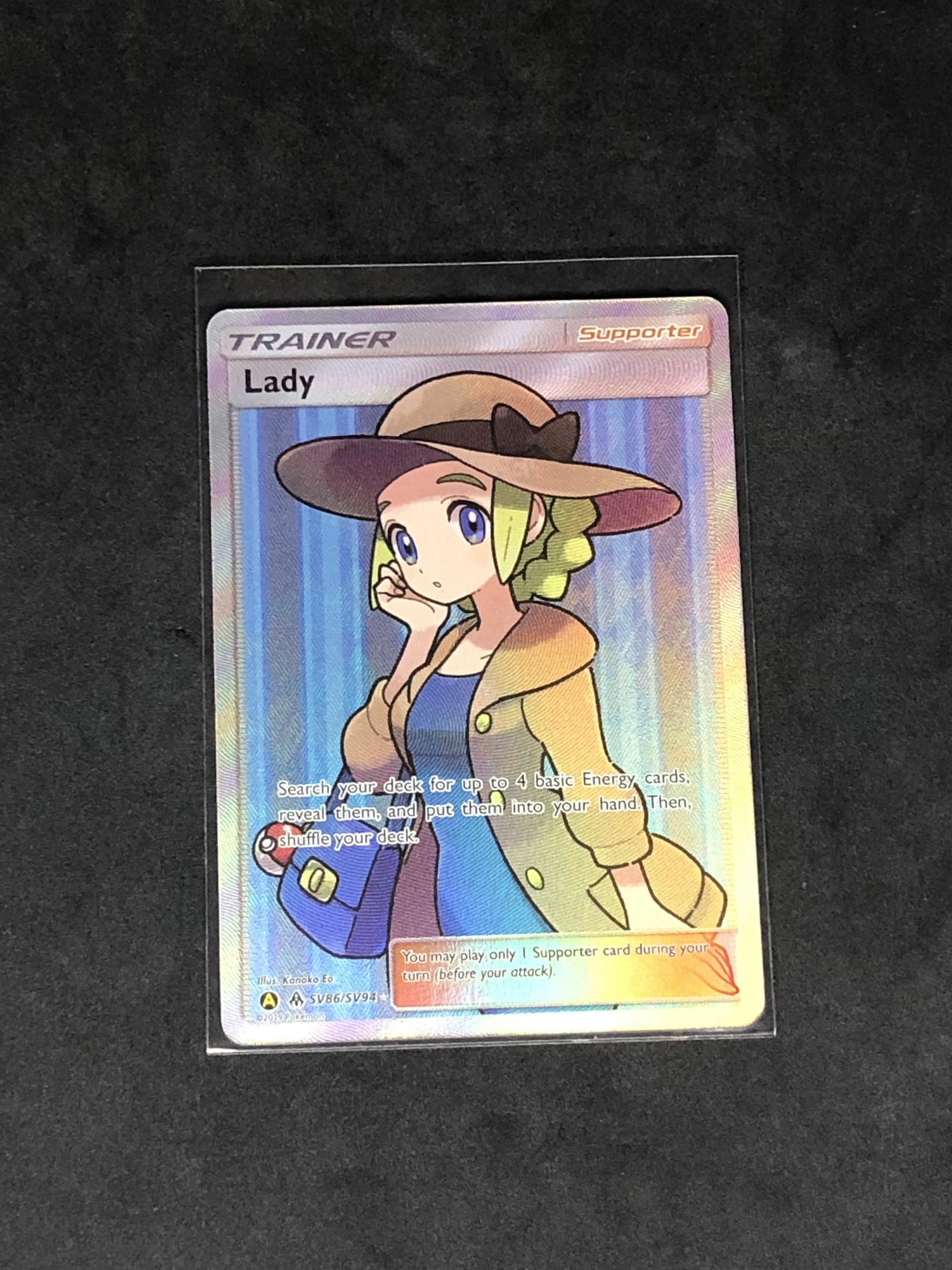 Lady Full Art Trainer Pokemon Card (1 of 1)
