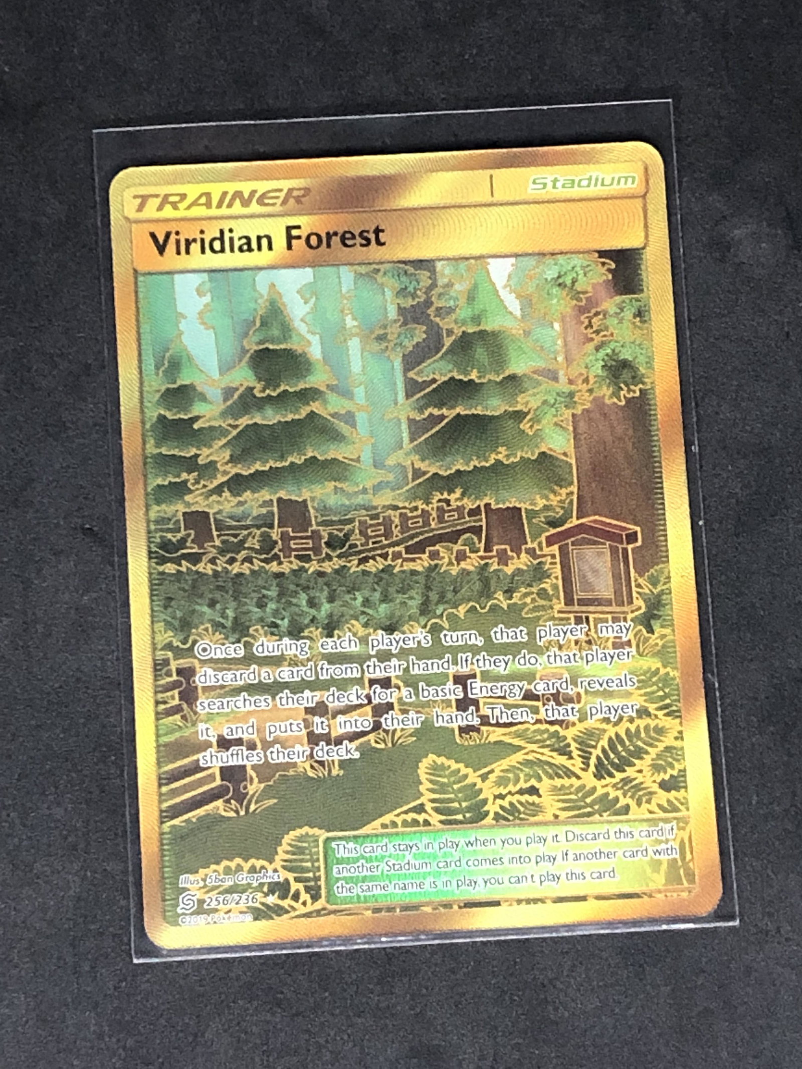 Viridian Forest Secret Rare Full Art Pokemon Card: Viridian Forest Secret Rare Full Art Pokemon Card