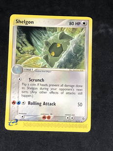 Vintage eReader Shelgon Pokemon Card: Vintage eReader Shelgon Pokemon Card