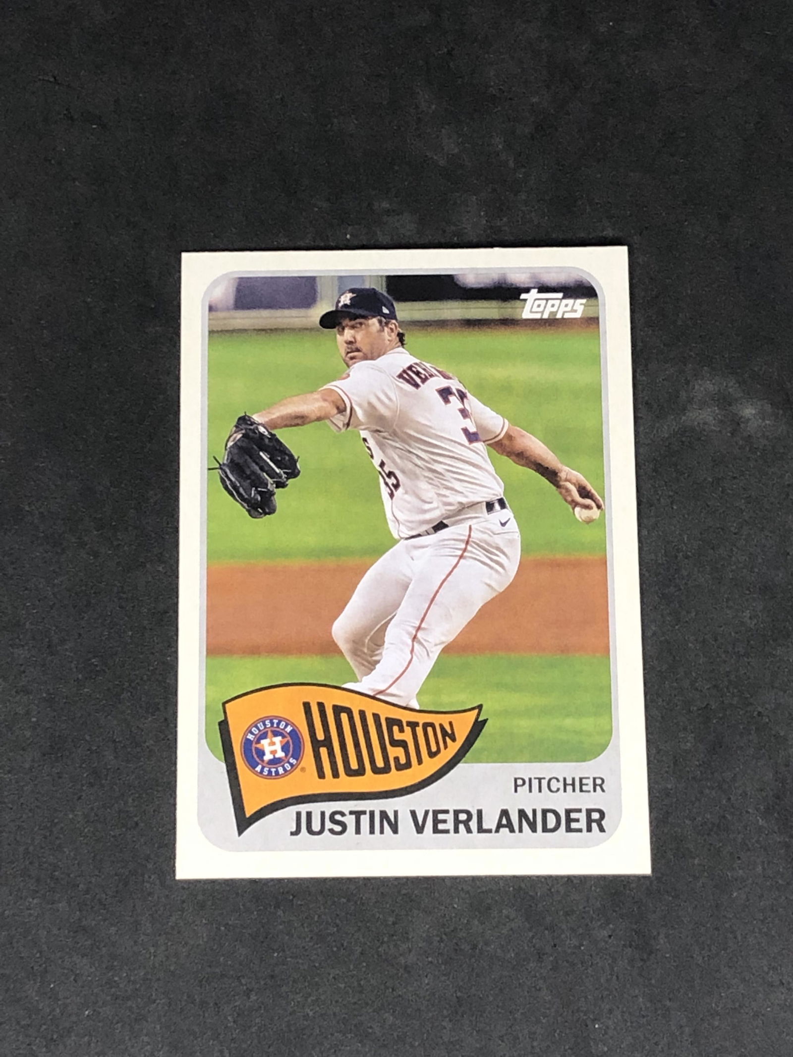 Justin Verlander Topps Baseball Card (1 of 1)