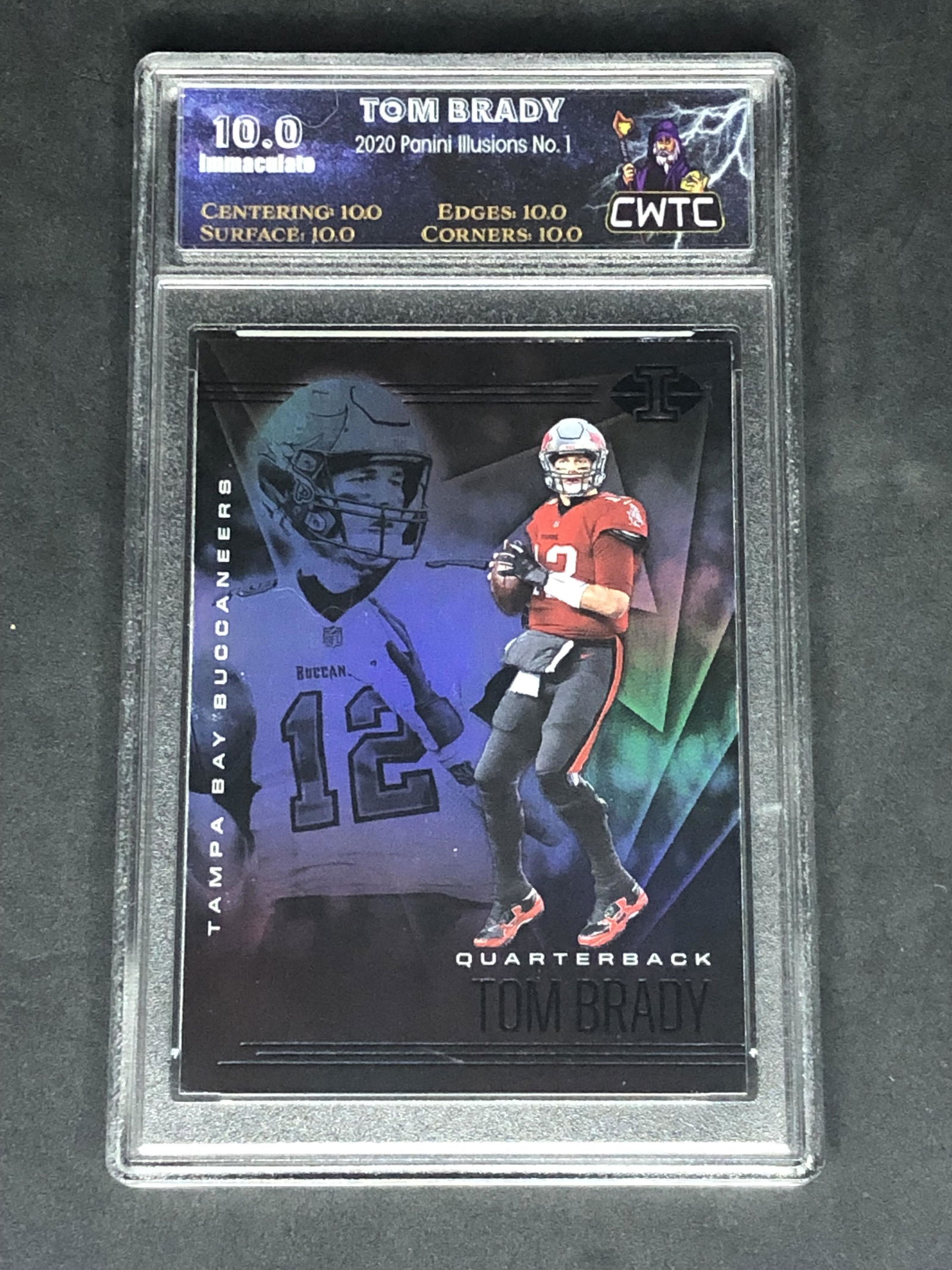 Tom Brady Panini Illusions Graded CWTC Immaculate 10 (1 of 1)