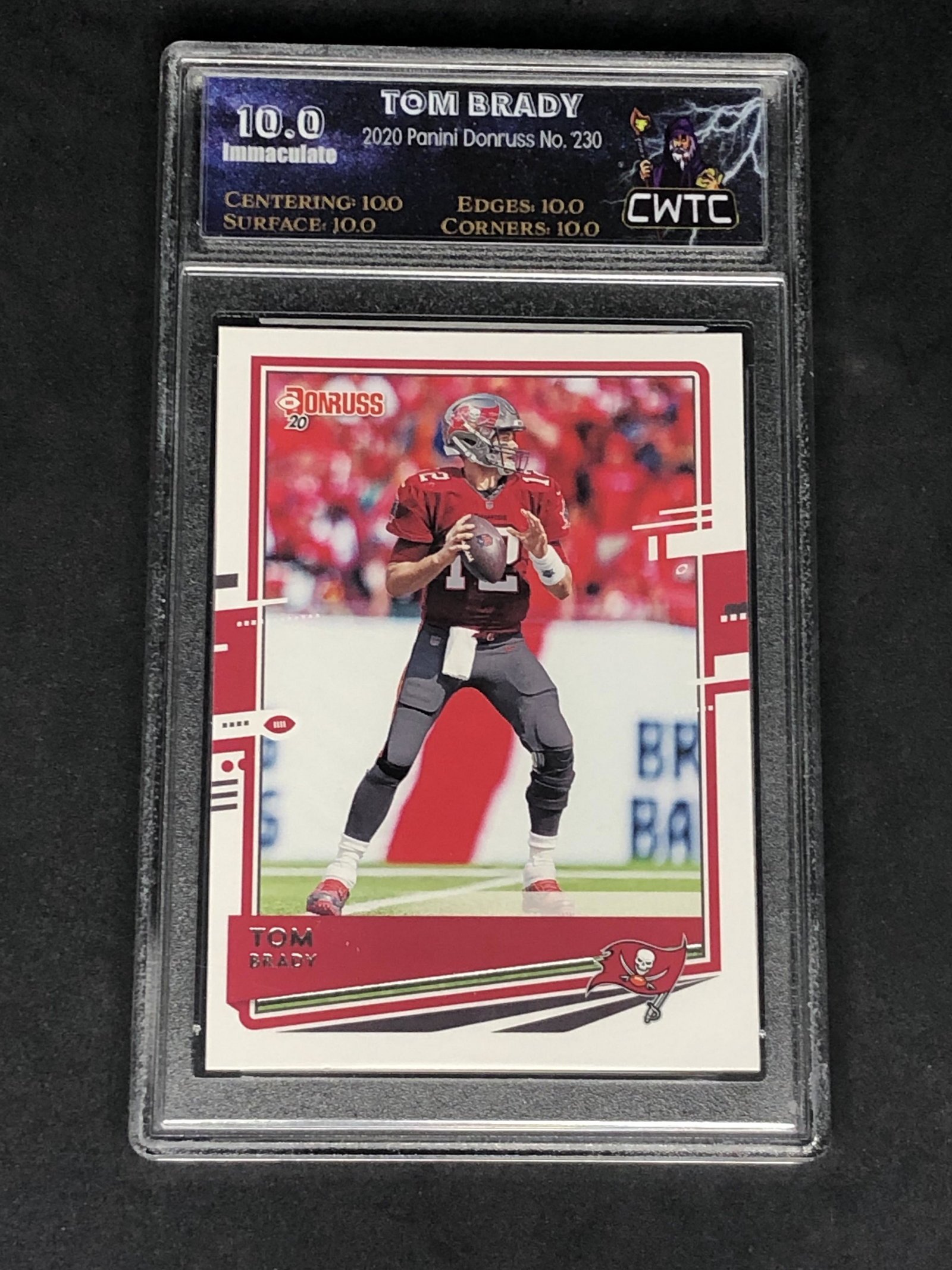 Tom Brady Panini Donruss Graded CWTC Immaculate 10 (1 of 1)