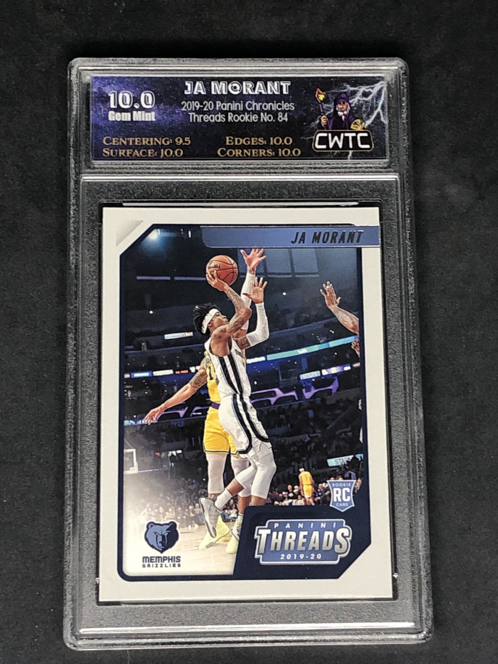 Ja Morant Panini Threads Rookie Graded CWTC 10 (1 of 1)