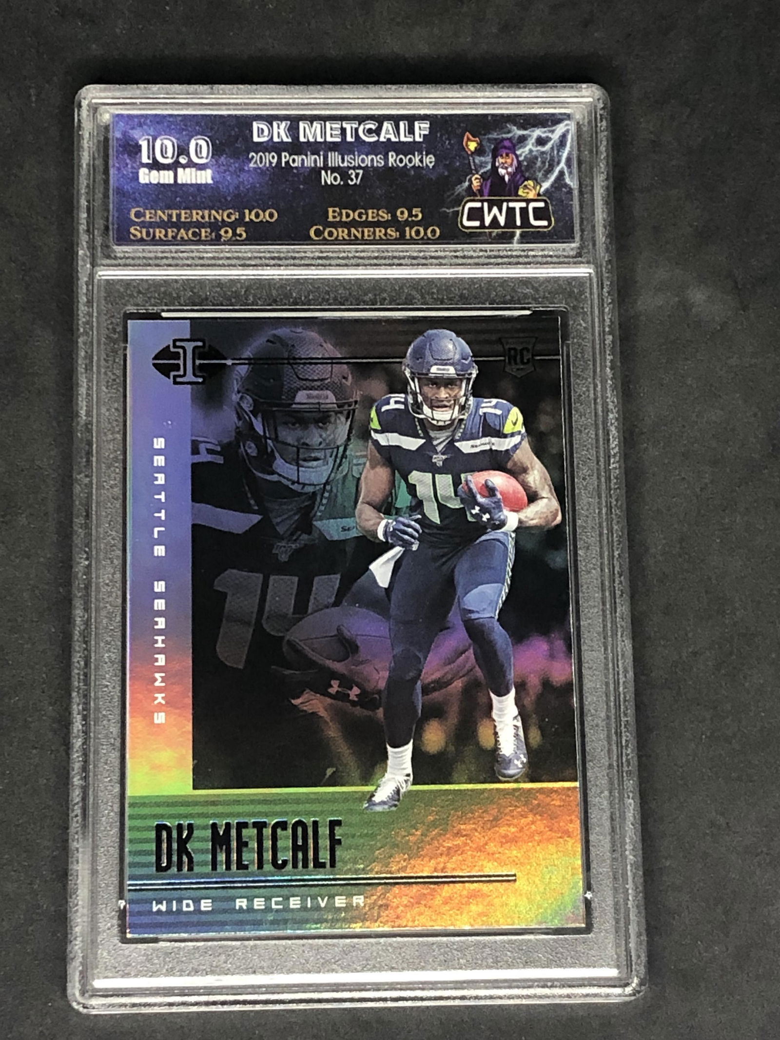DK Metcalf Panini Illusions Rookie Graded CWTC 10 (1 of 1)