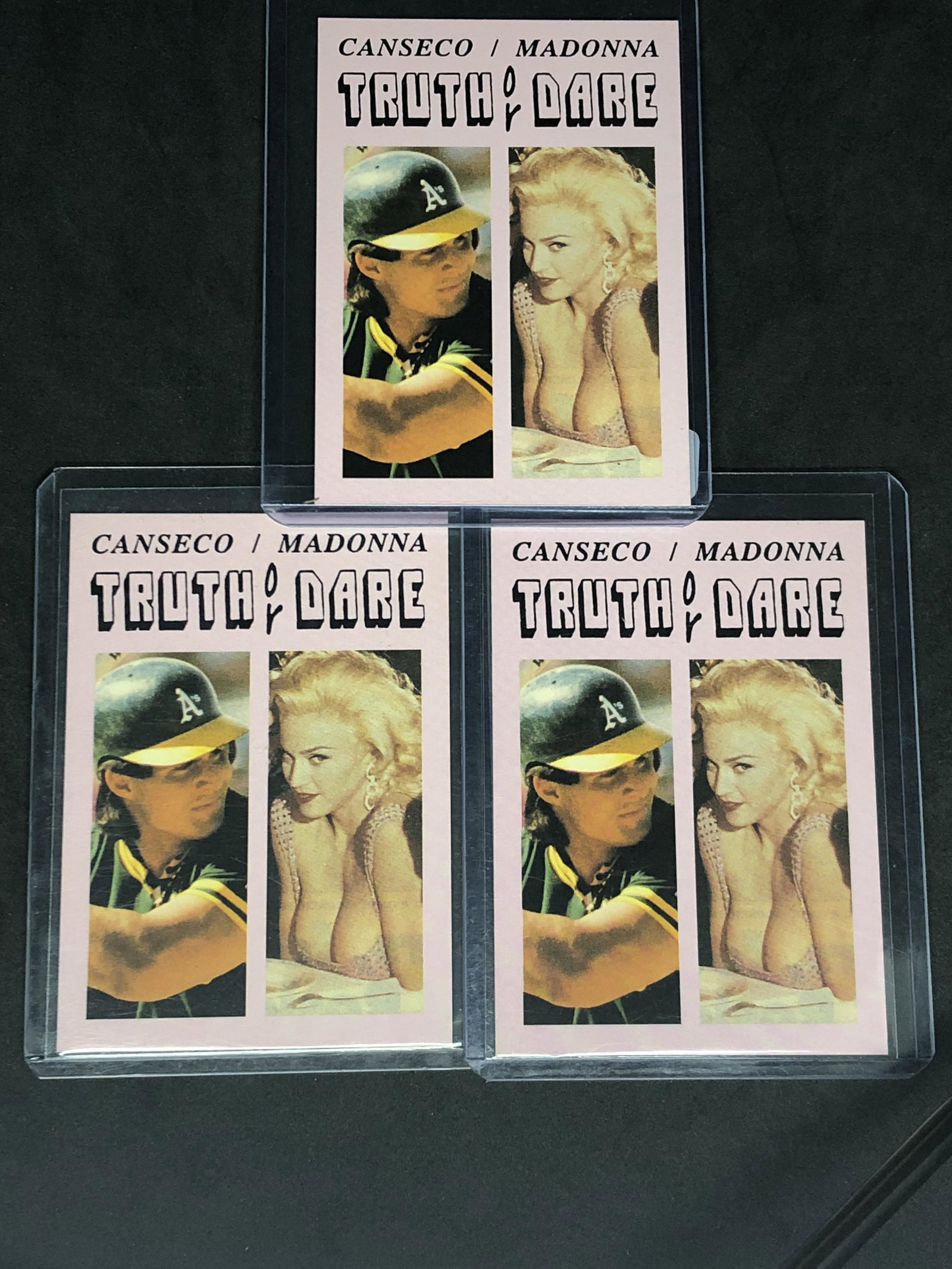 Madonna/Jose Canseco Trading Card Lot: Madonna/Jose Canseco Trading Card Lot