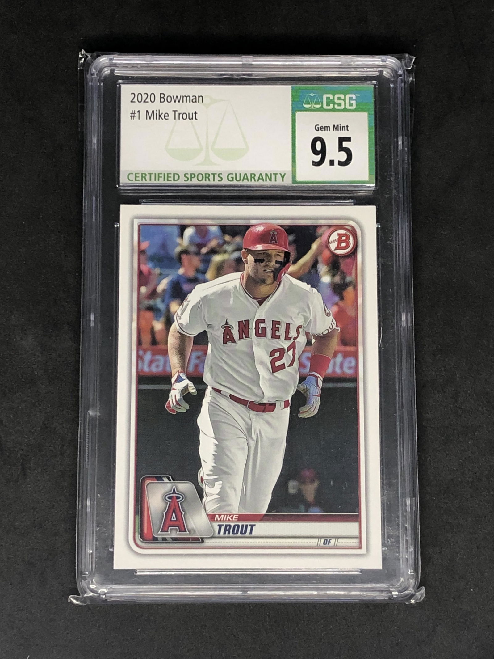 Mike Trout Bowman Graded CSG 9.5 (1 of 1)