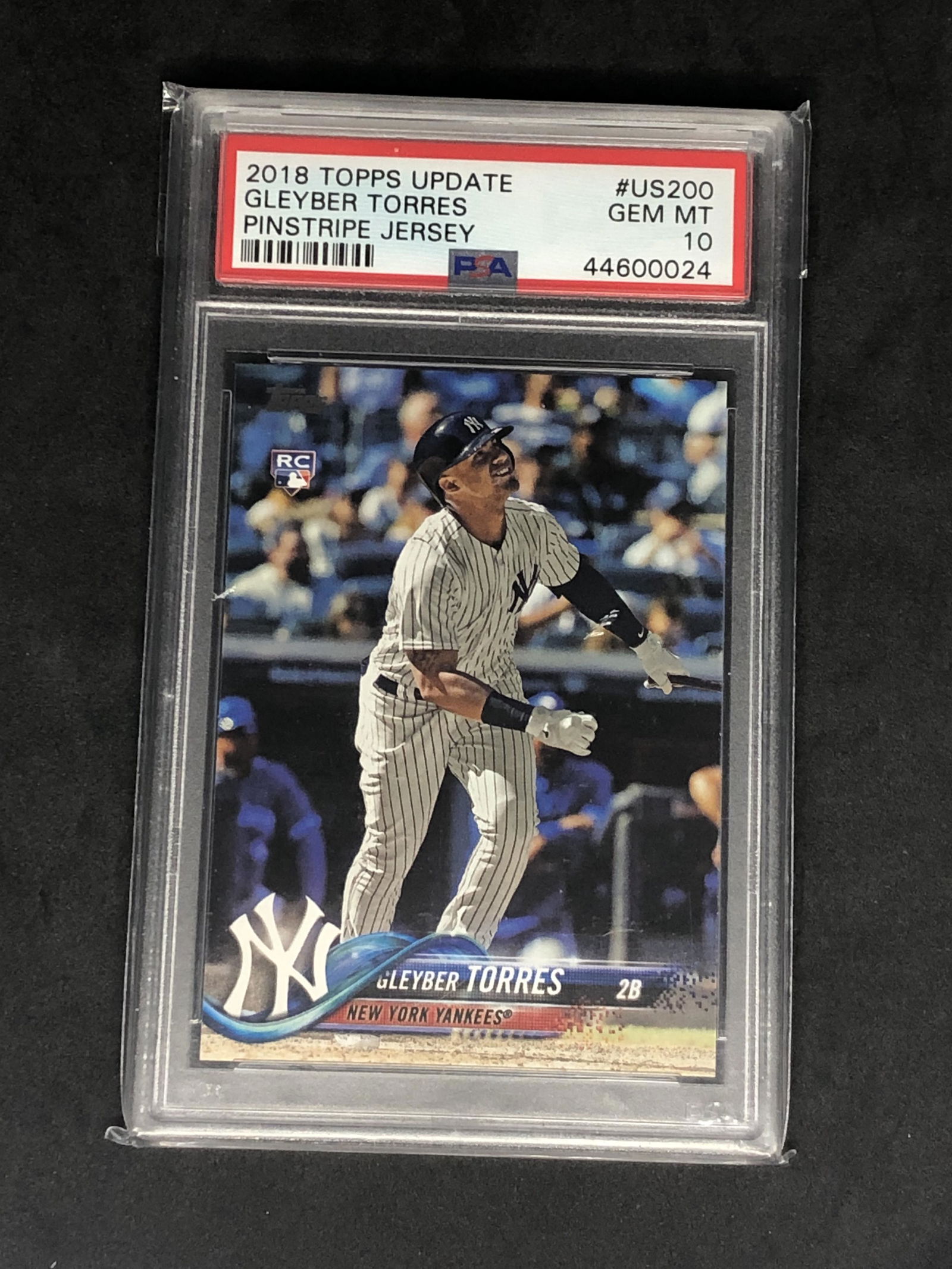 Glyber Torres Topps Rookie Graded PSA 10 (1 of 1)