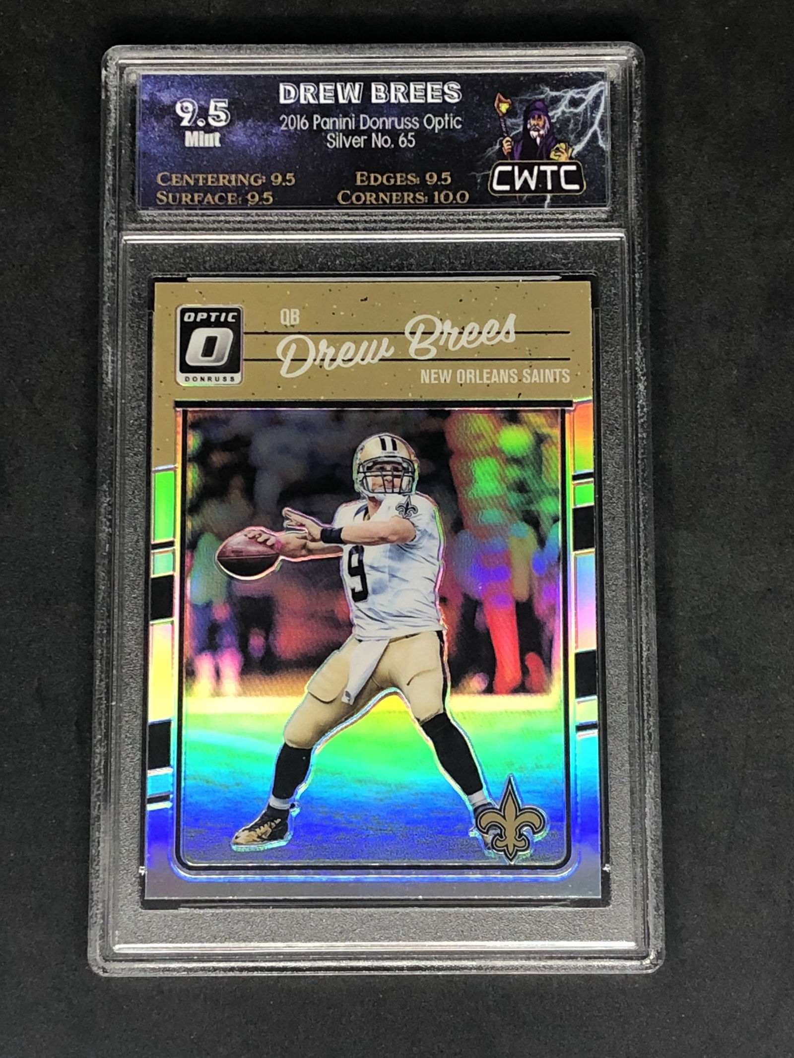 Drew Brees Panini Donruss Optic Graded CWTC 9.5 (1 of 1)