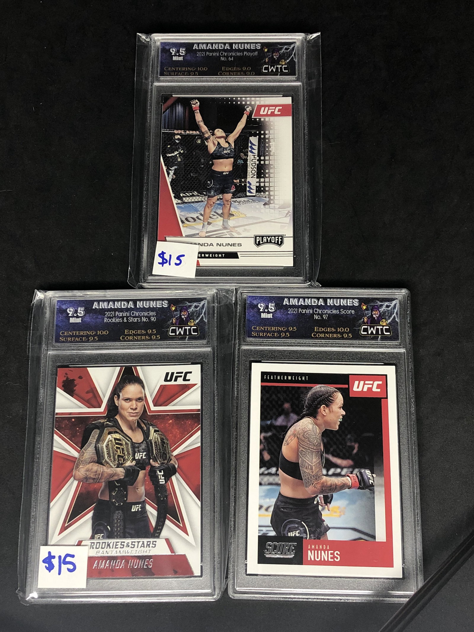 Amanda Nunes Panini UFC Graded Cards: Amanda Nunes Panini UFC Graded Cards