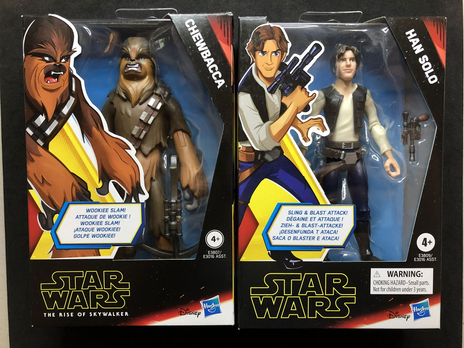 Chewbacca & Han Solo Hasbro Star Wars Figures (1 of 1)