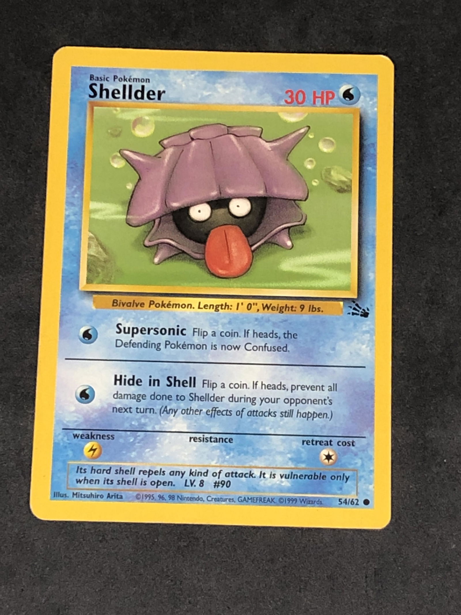Vintage Fossil Set Shellder Pokemon Card: Vintage Fossil Set Shellder Pokemon Card