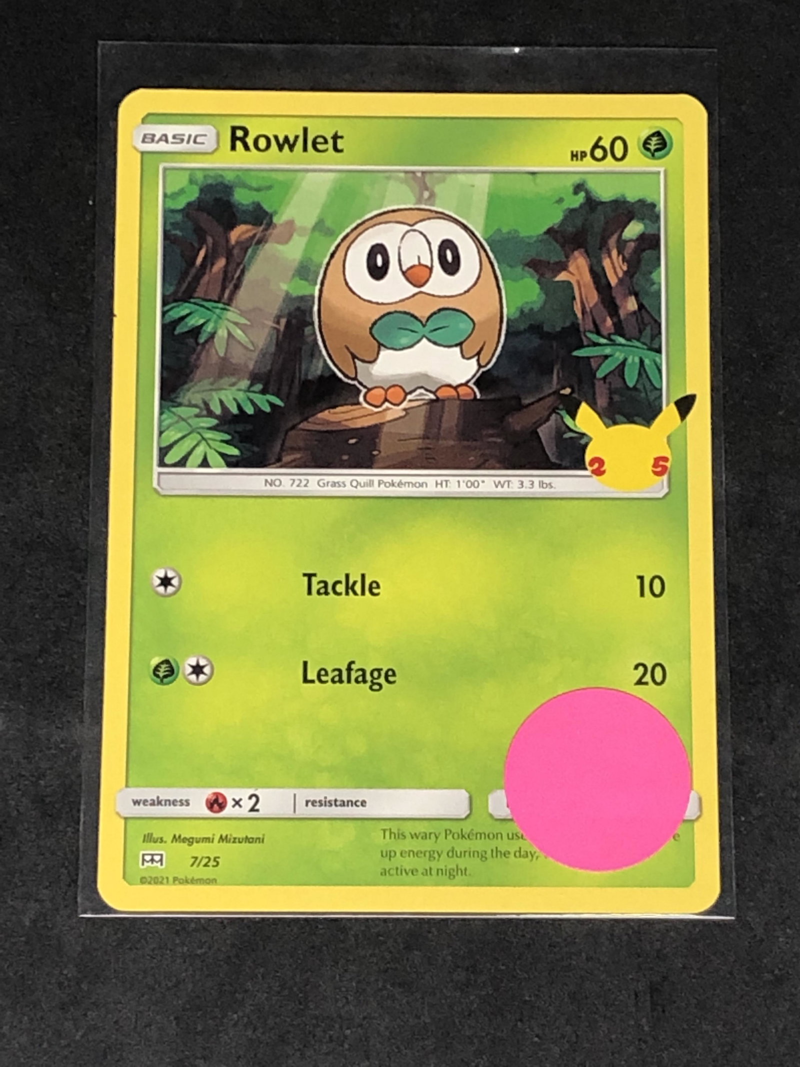 Rowlett 25th Ann. Pokemon Card: Rowlett 25th Ann. Pokemon Card