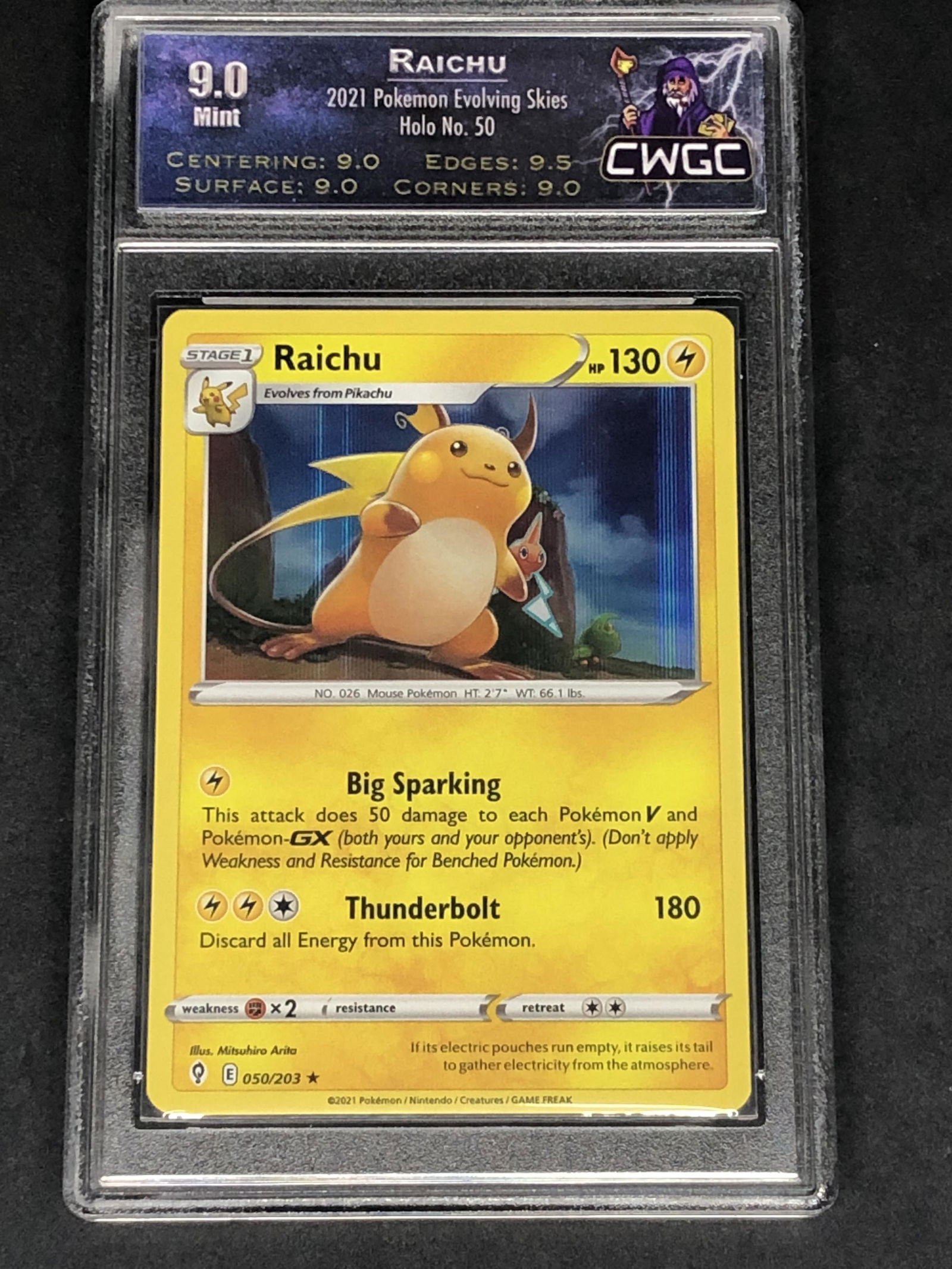 Raichu Holo Graded CWTC 9 (1 of 1)