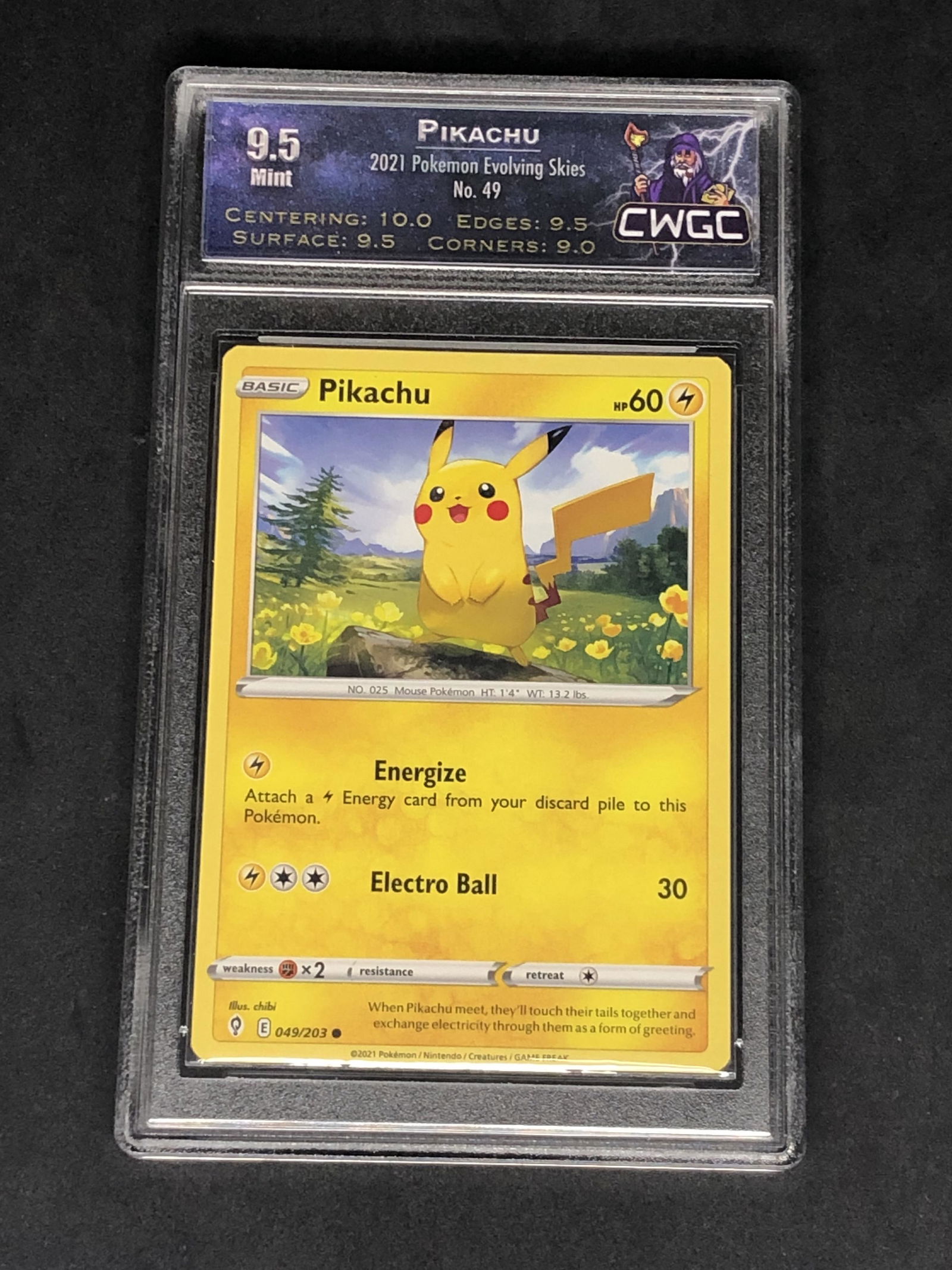 Pikachu Pokemon Card Graded CWTC 9.5 (1 of 1)