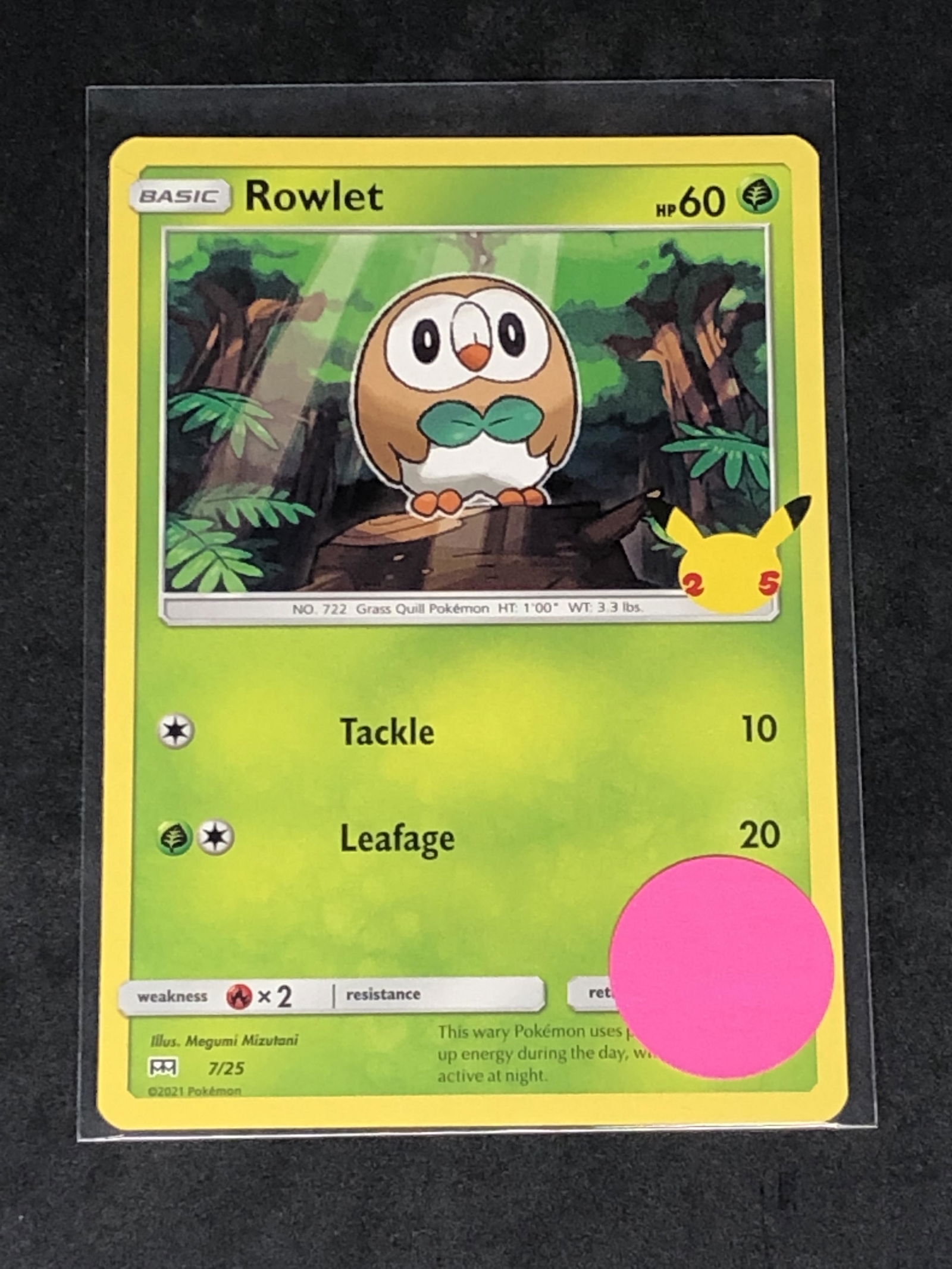 Rowlett 25th Ann. Pokemon Card (1 of 1)