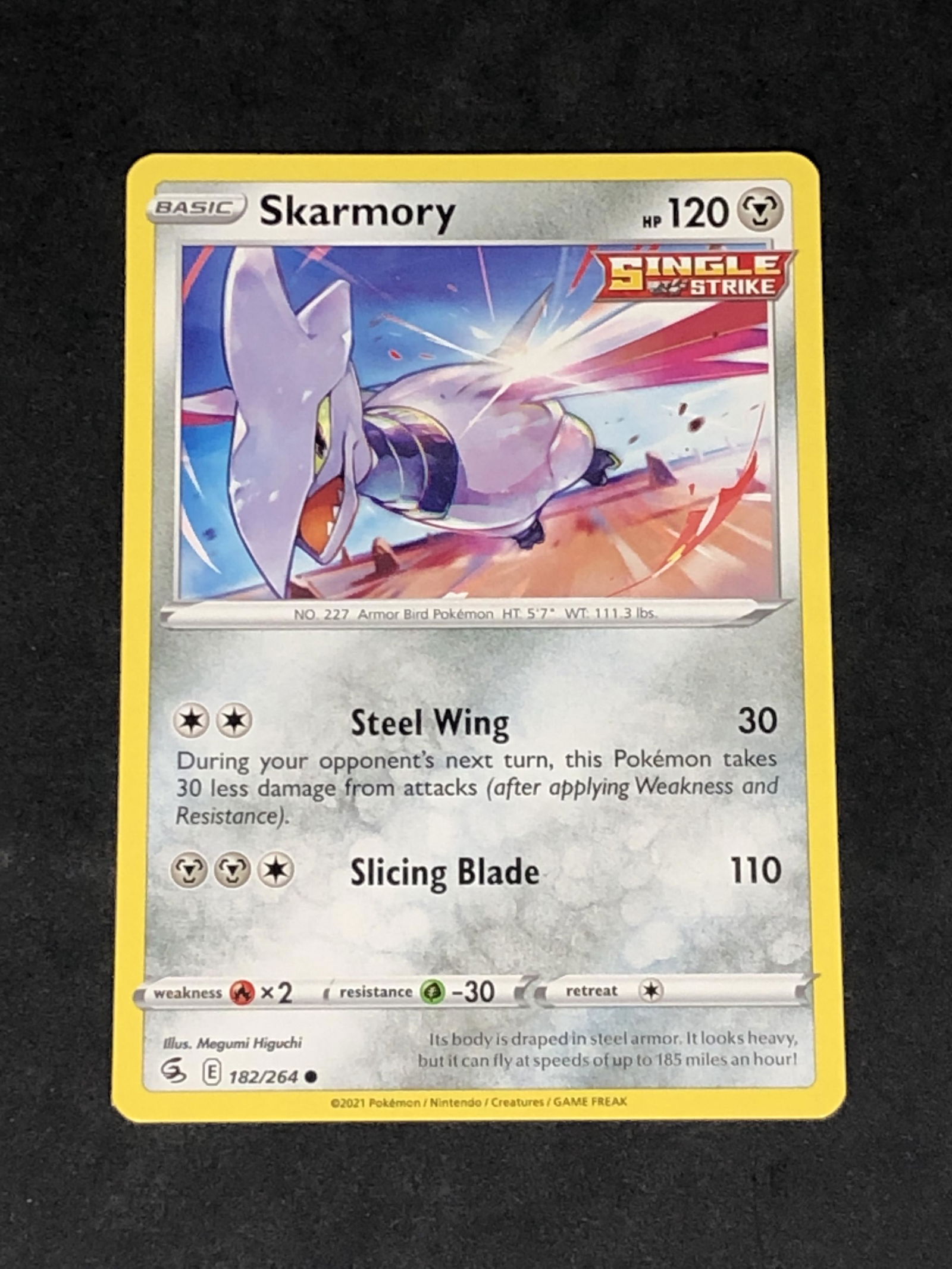 Skarmory Single Strike Pokemon Card (1 of 1)