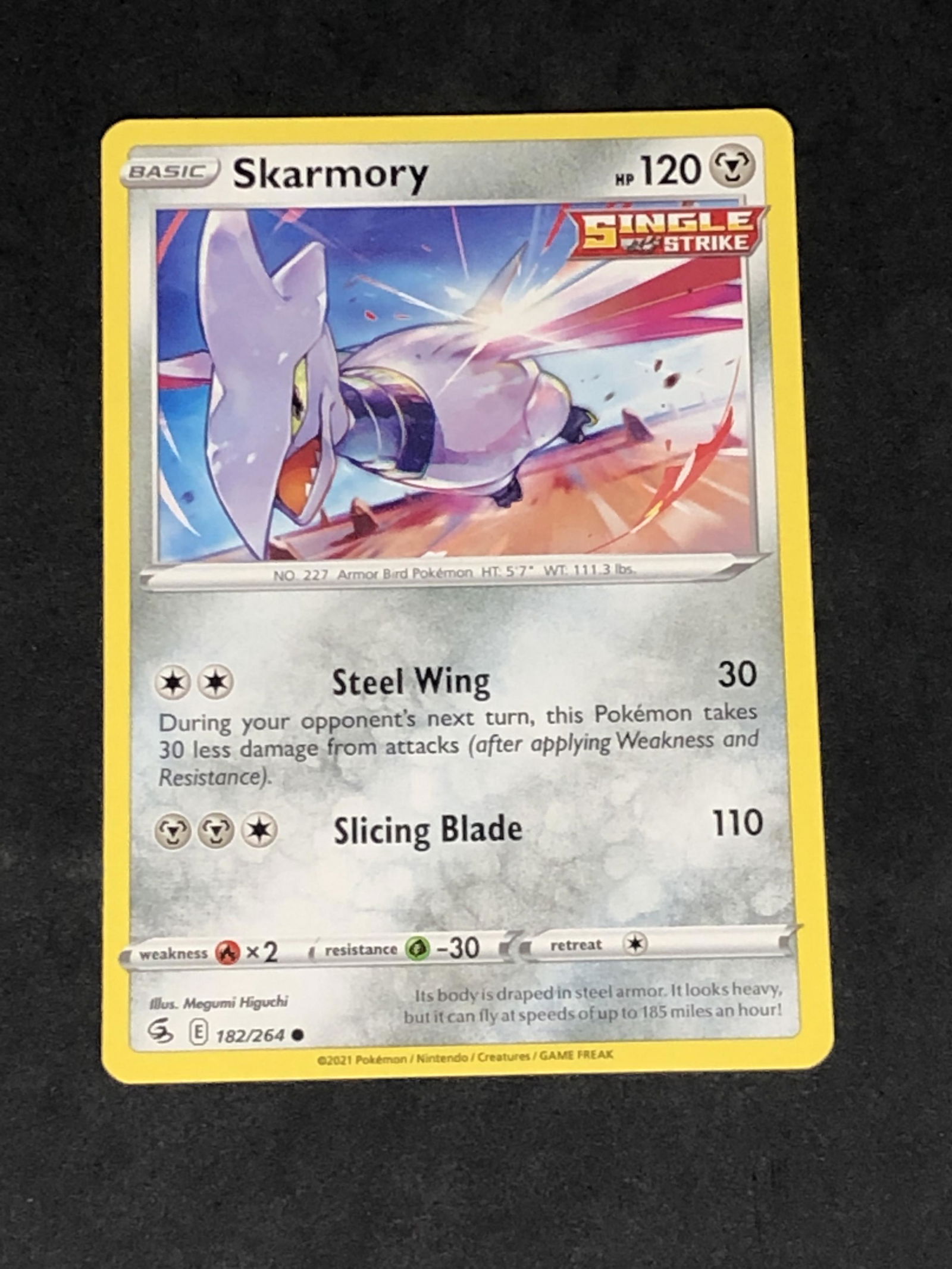 Skarmory Single Strike Pokemon Card (1 of 1)