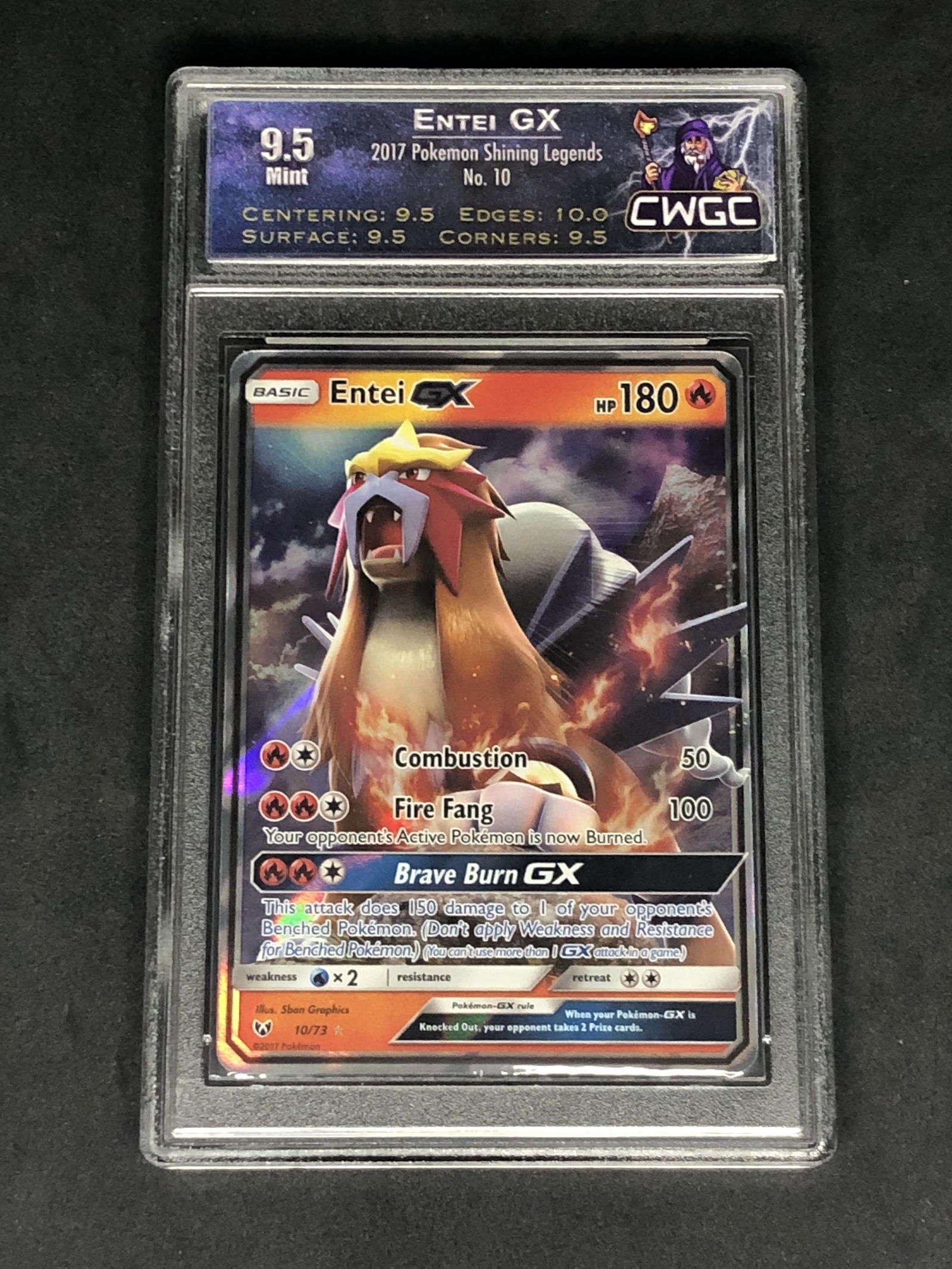 Entei GX Pokemon Card Graded CWTC 9.5 (1 of 1)