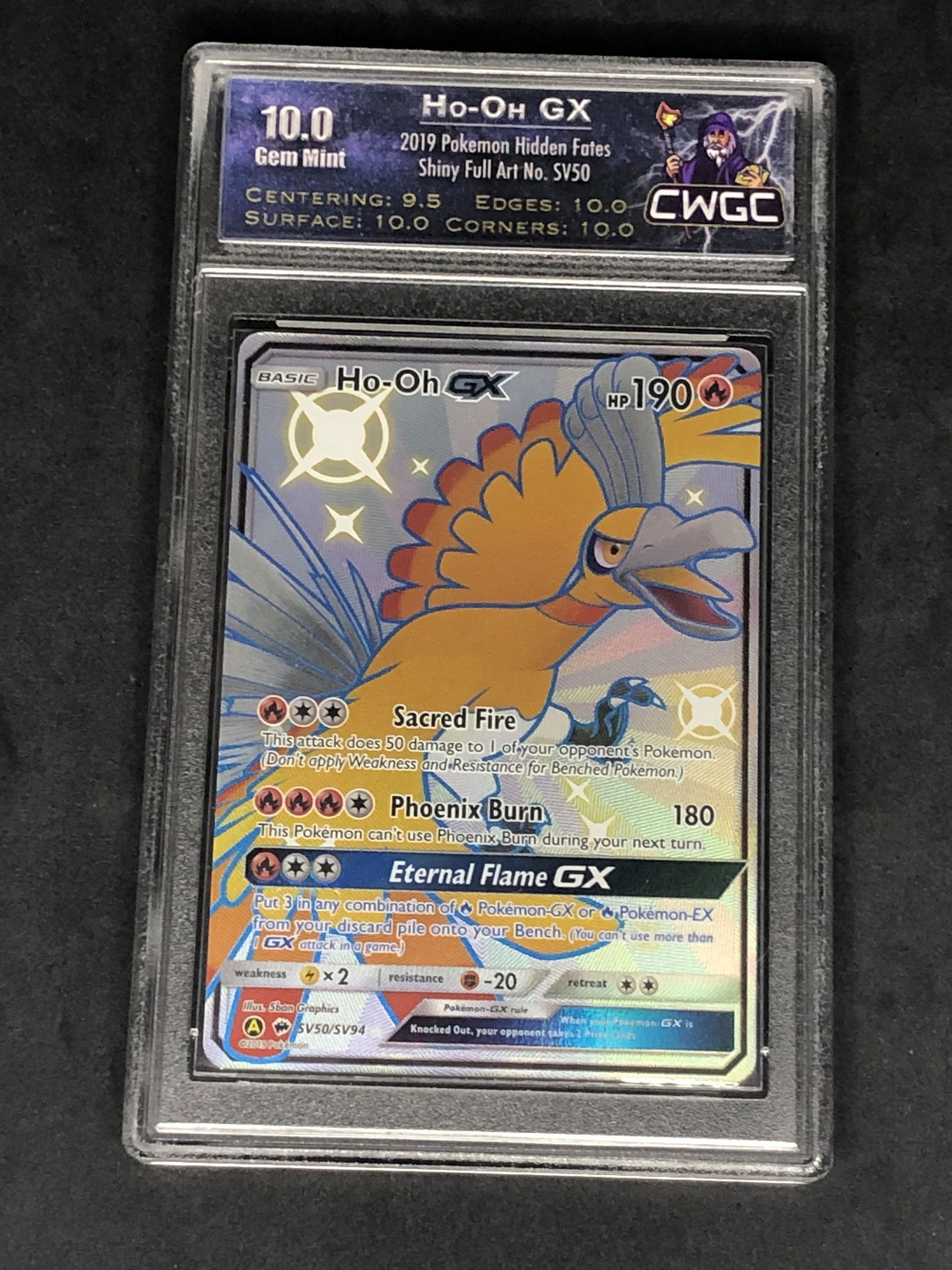 Ho-Oh GX Shiny Full Art Graded CWTC 10 (1 of 1)