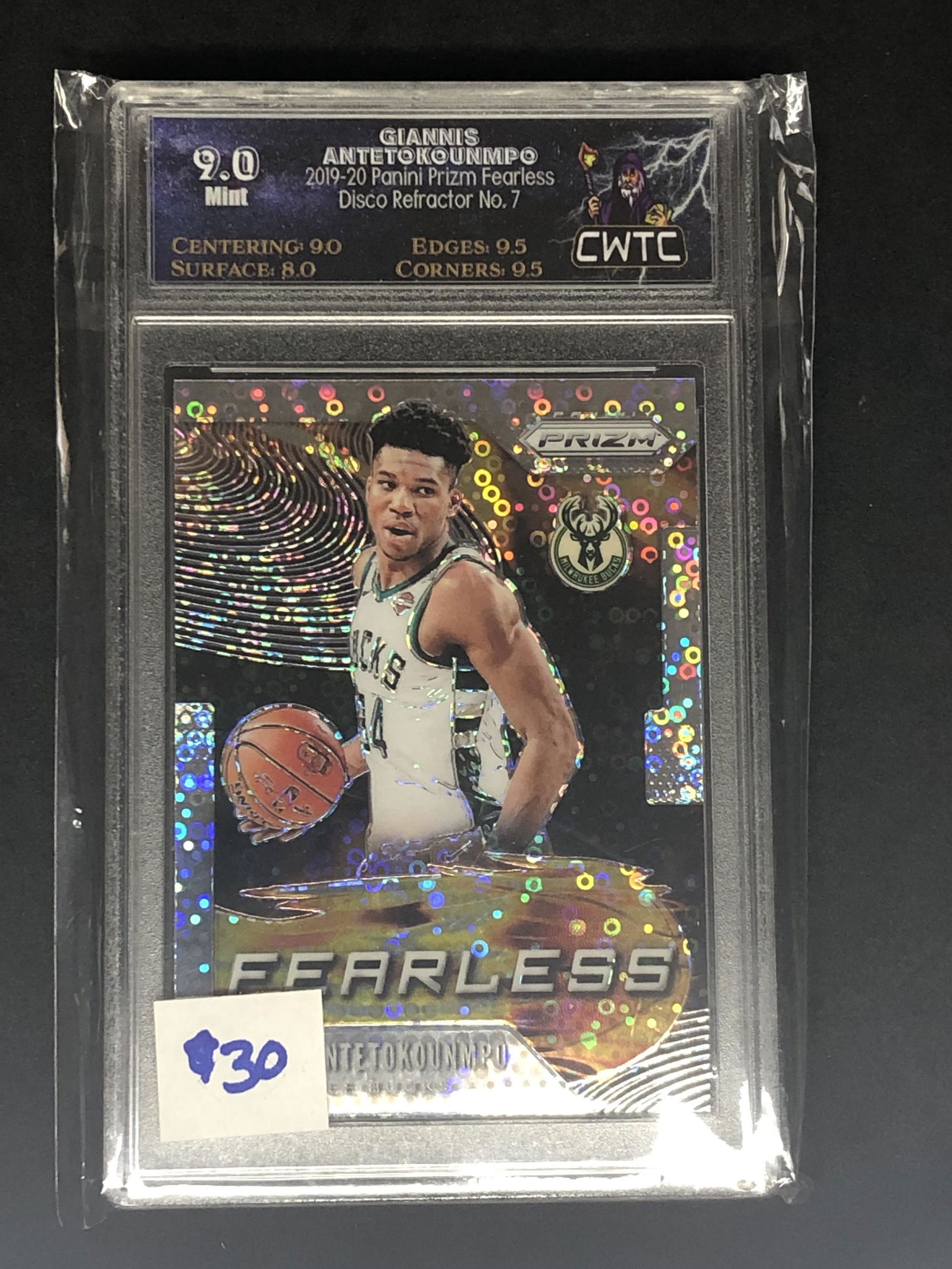Giannis Antetokounmpo Panini Prizm Fearless Disco (1 of 1)