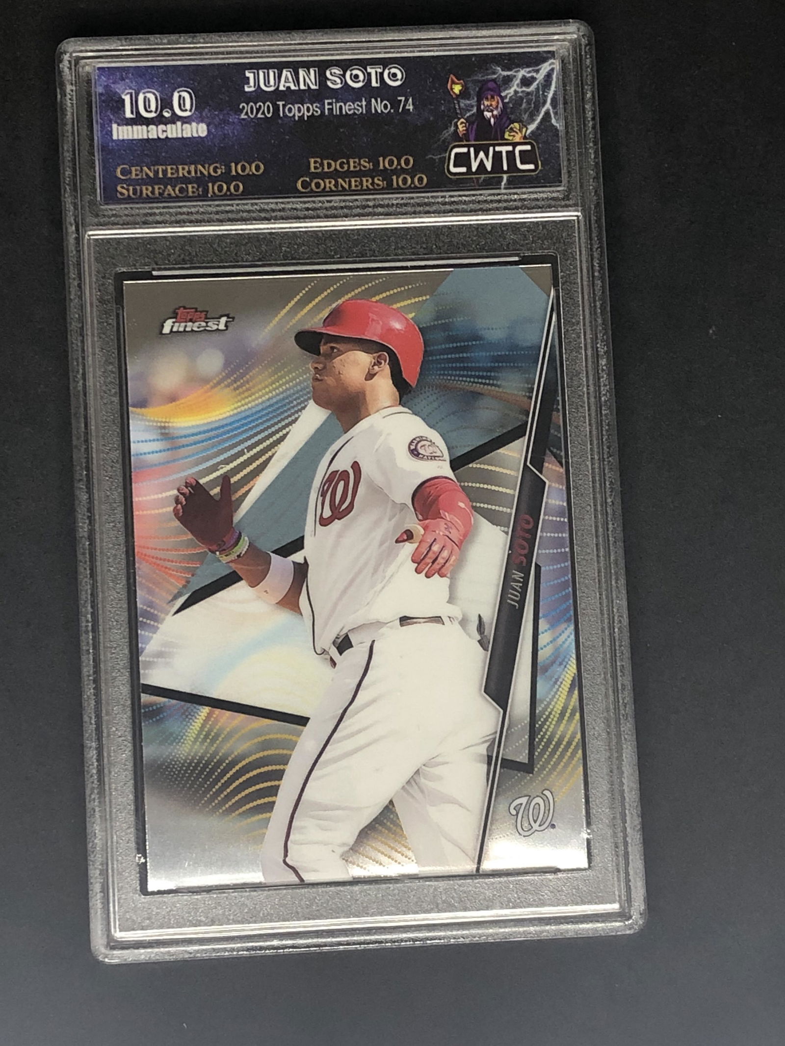 Juan Soto Topps Finest Graded CWTC Immaculate 10 (1 of 1)
