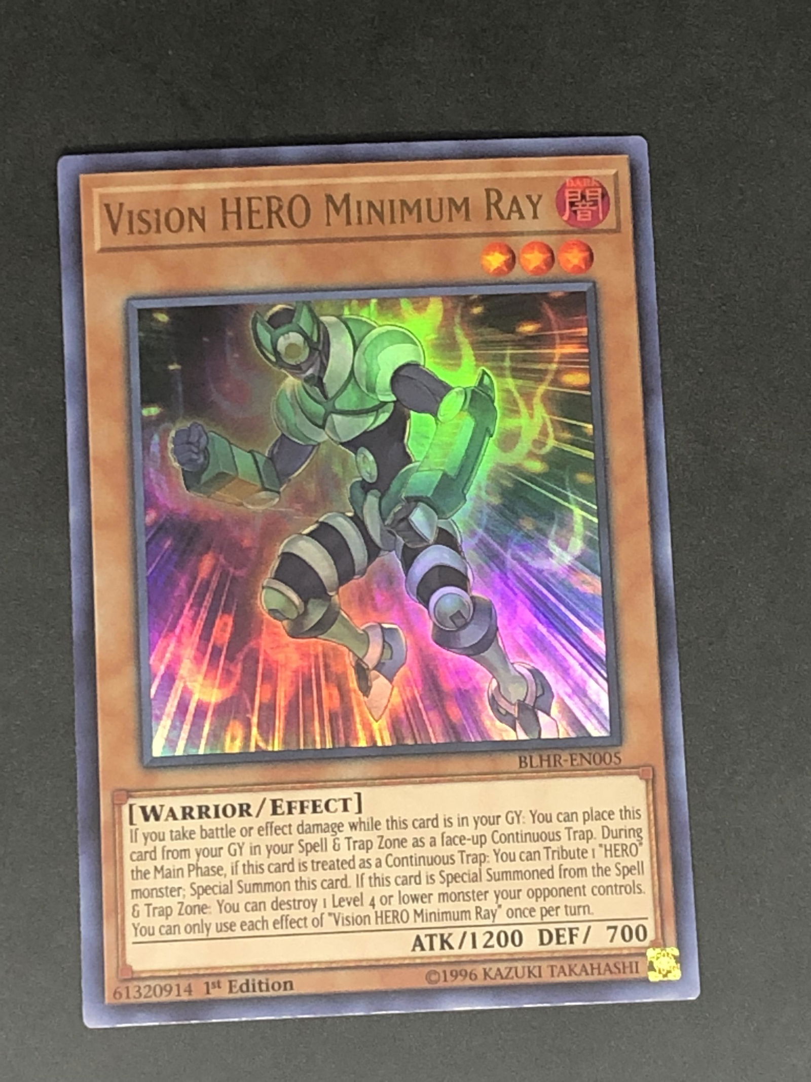 1st Edition Vision Hero Minimum Ray Holo Yu-Gi-Oh! Card (1 of 1)