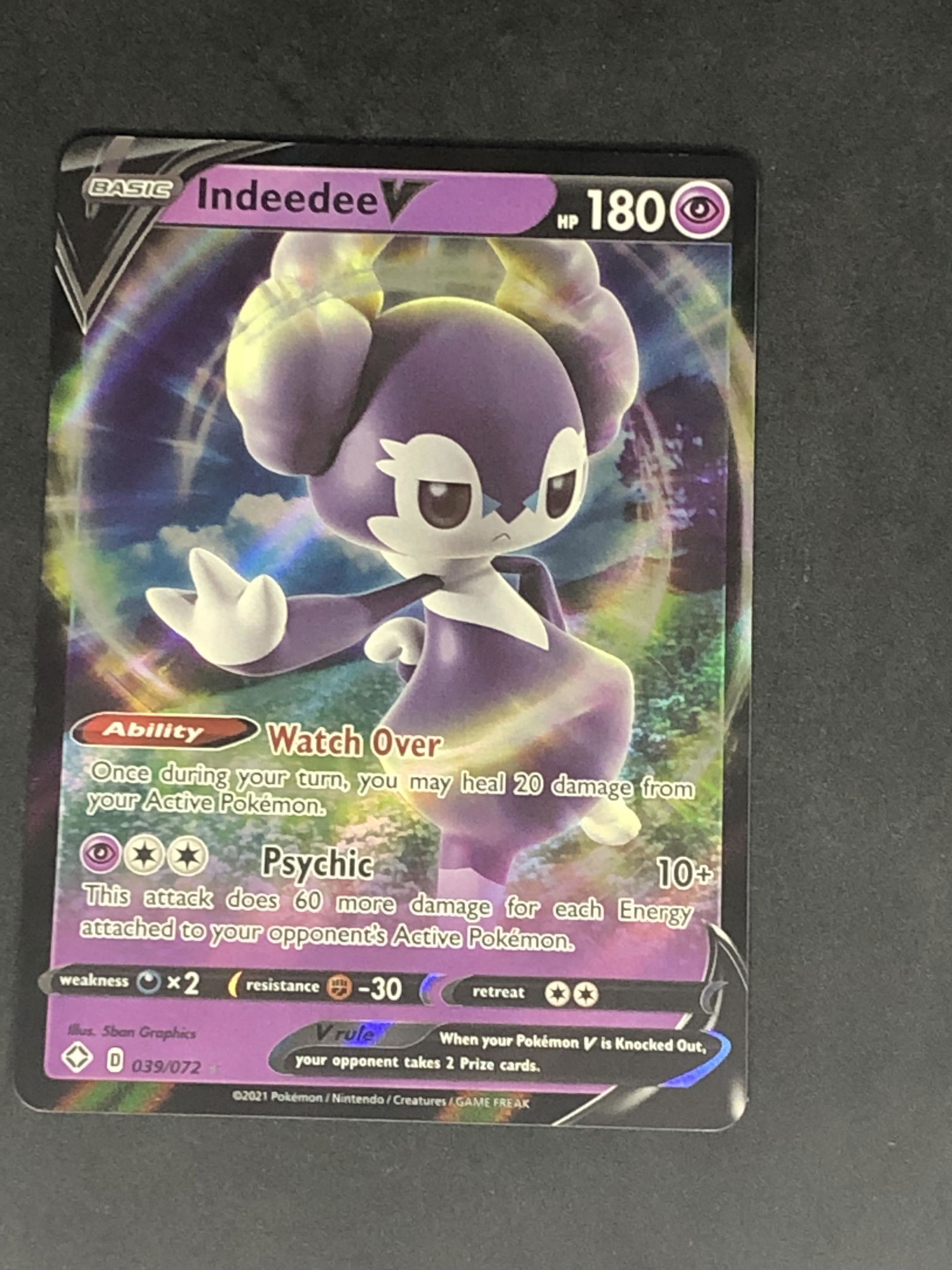 Indeedee V Pokemon Card (1 of 1)