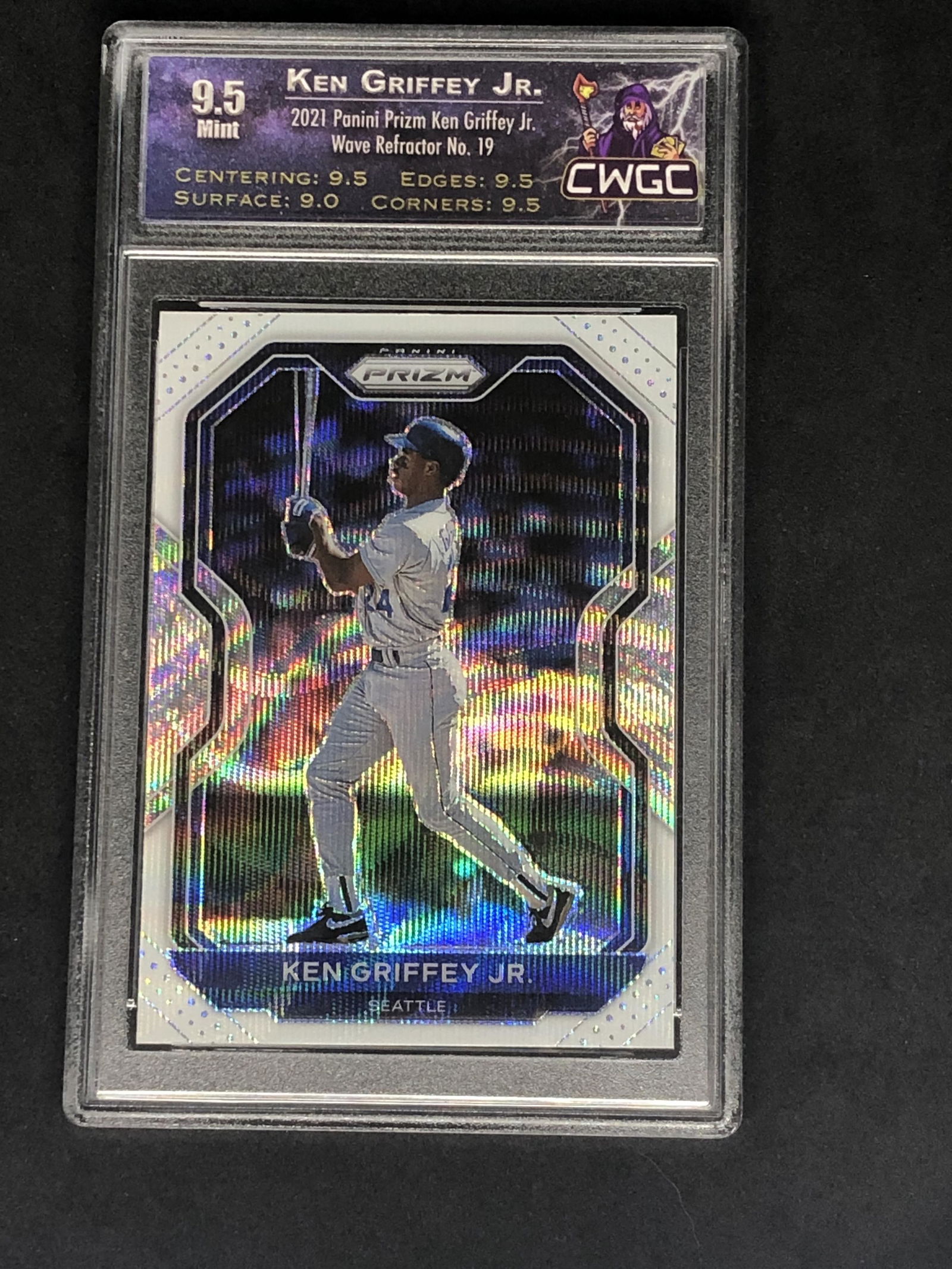 Ken Griffey Jr. Panini Wave Prizm Graded CWTC 9.5 (1 of 1)