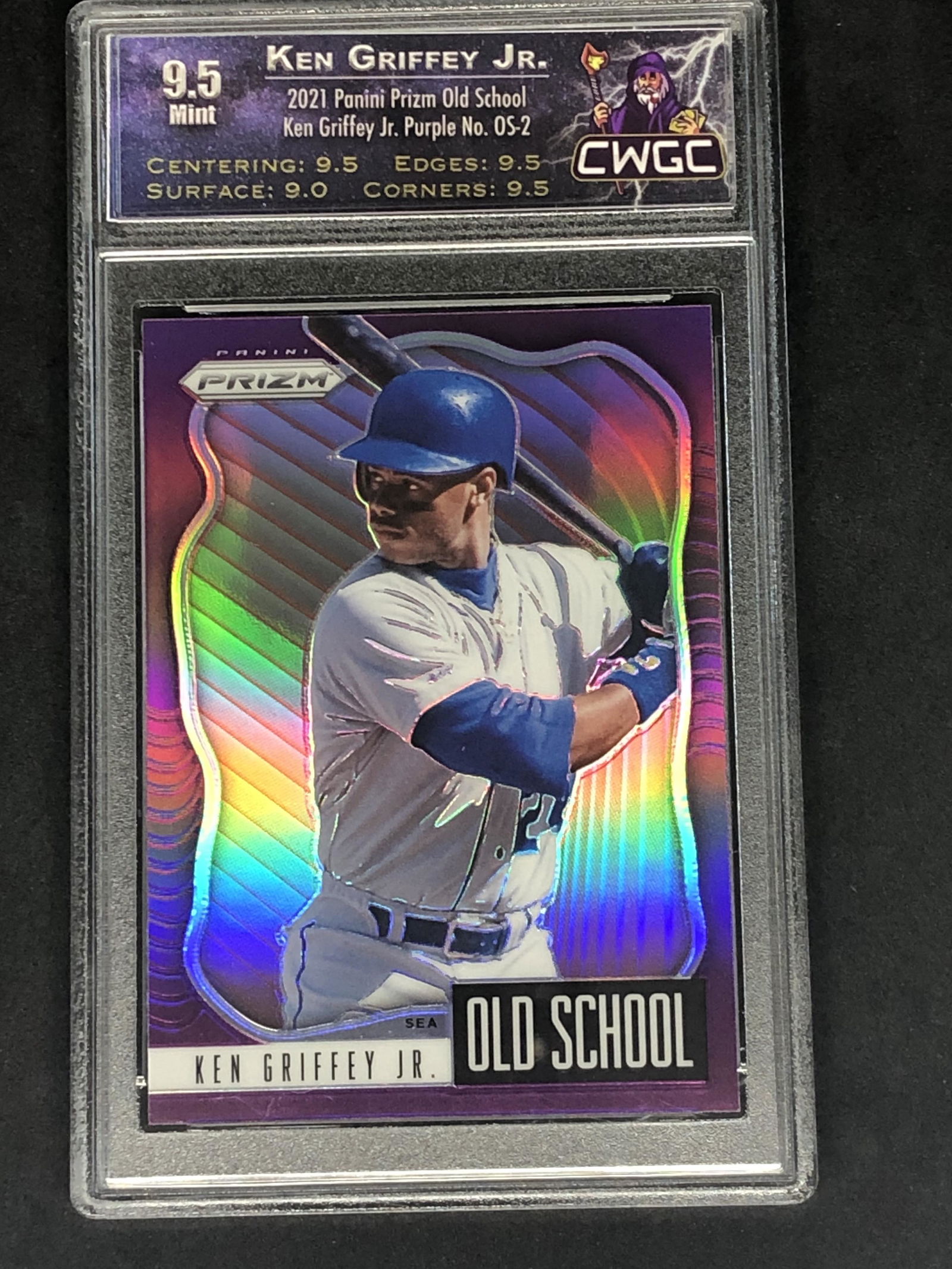 Ken Griffey Jr. Panini Old School Purple Prizm Graded (1 of 1)