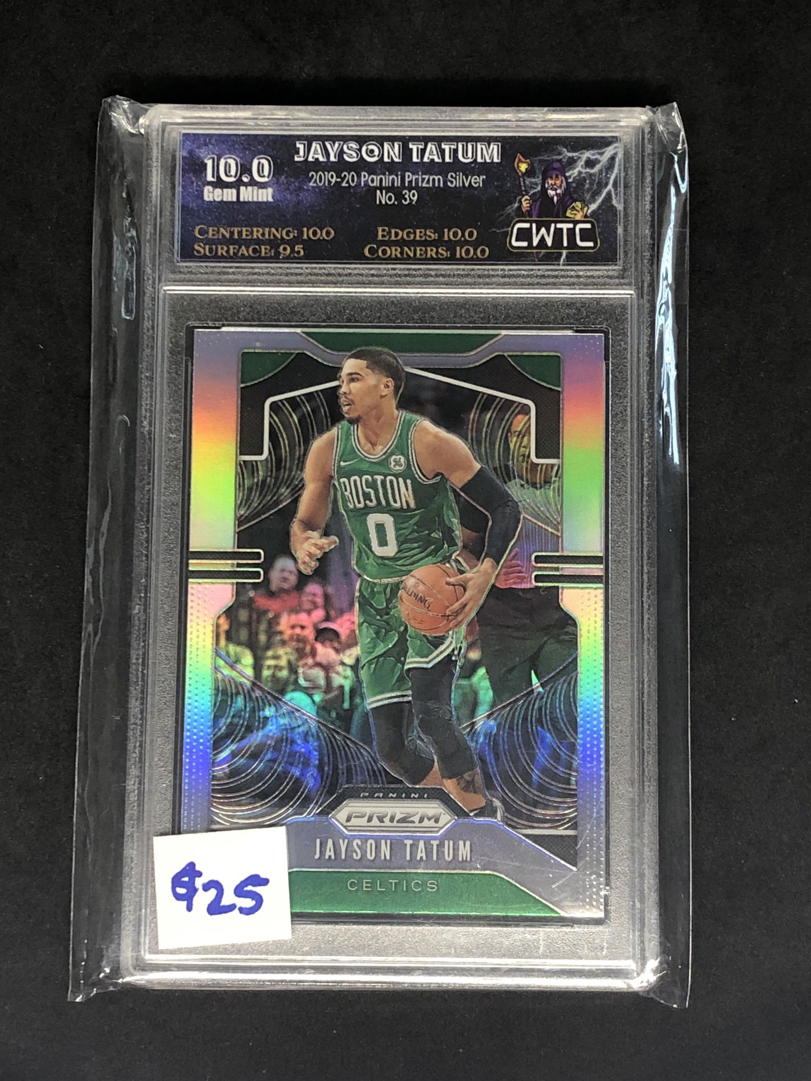 Jayson Tatum Panini Silver Prizm Graded CWTC 10 (1 of 1)