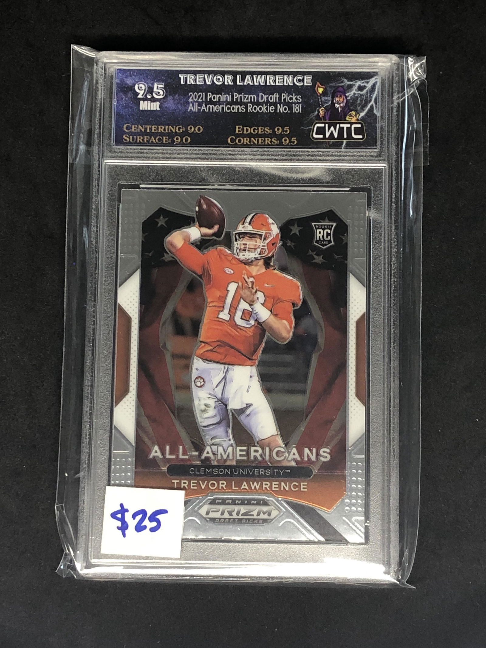 Trevor Lawrence Panini Prizm Rookie Graded CWTC 9.5 (1 of 1)