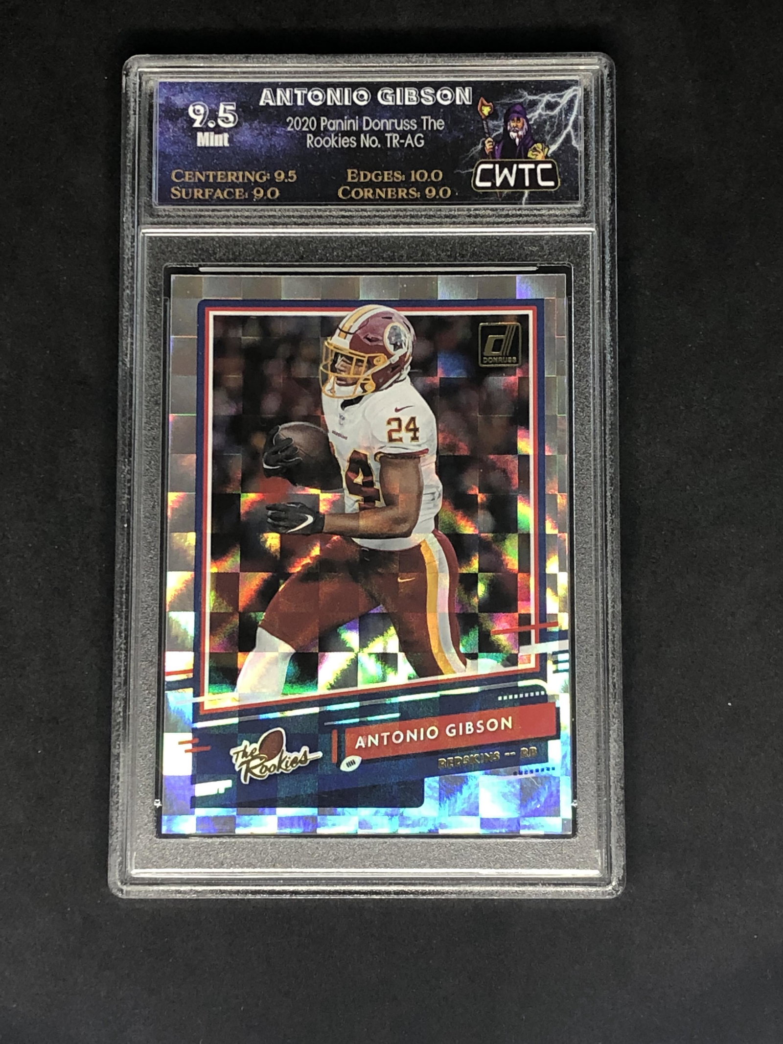 Antonio Gibson Panini Donruss Rookie Graded CWTC 9.5: Antonio Gibson Panini Donruss Rookie Graded CWTC 9.5
