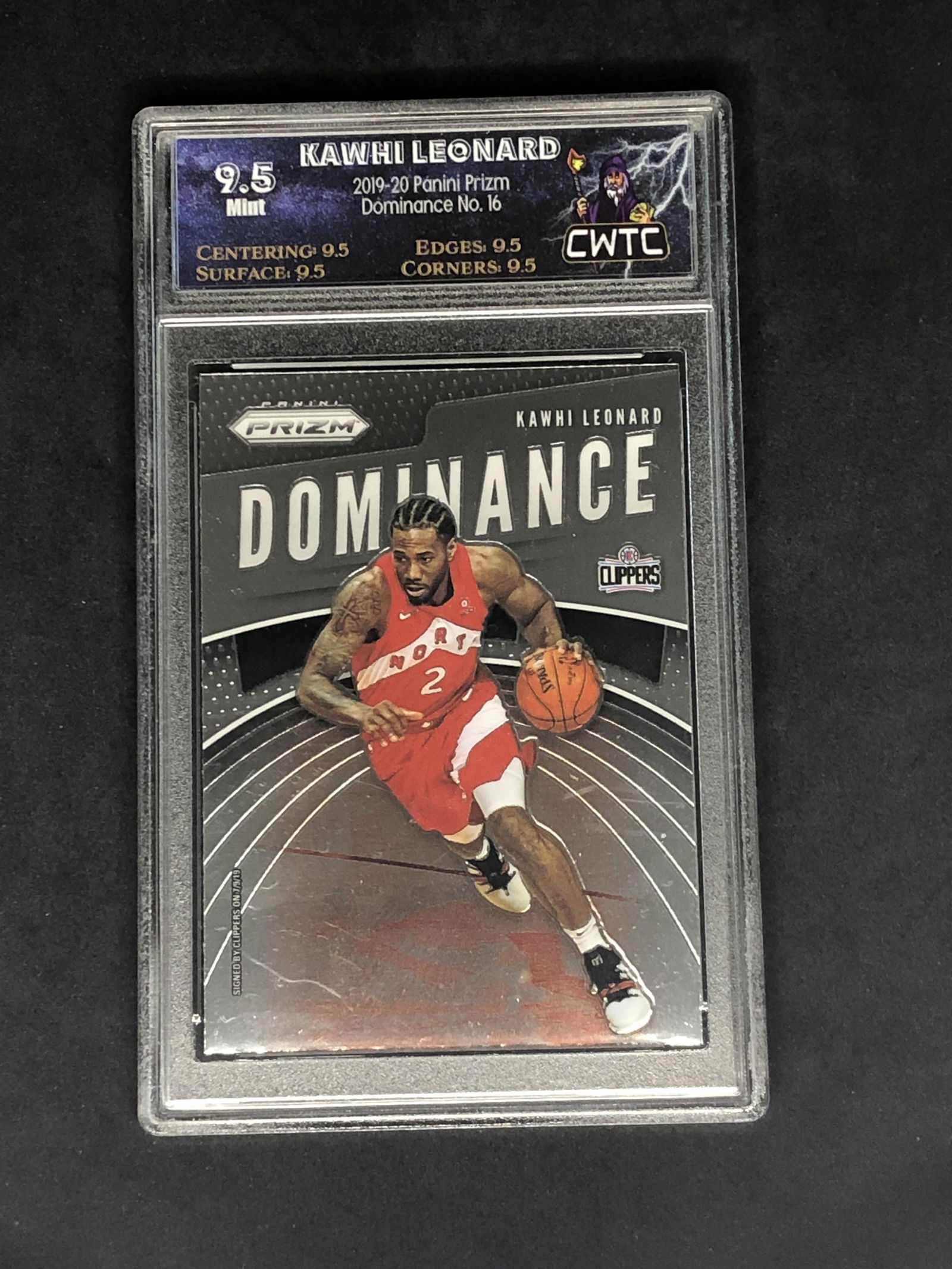 Kawhi Leonard Panini Dominance Prizm Graded CWTC 9.5 (1 of 1)