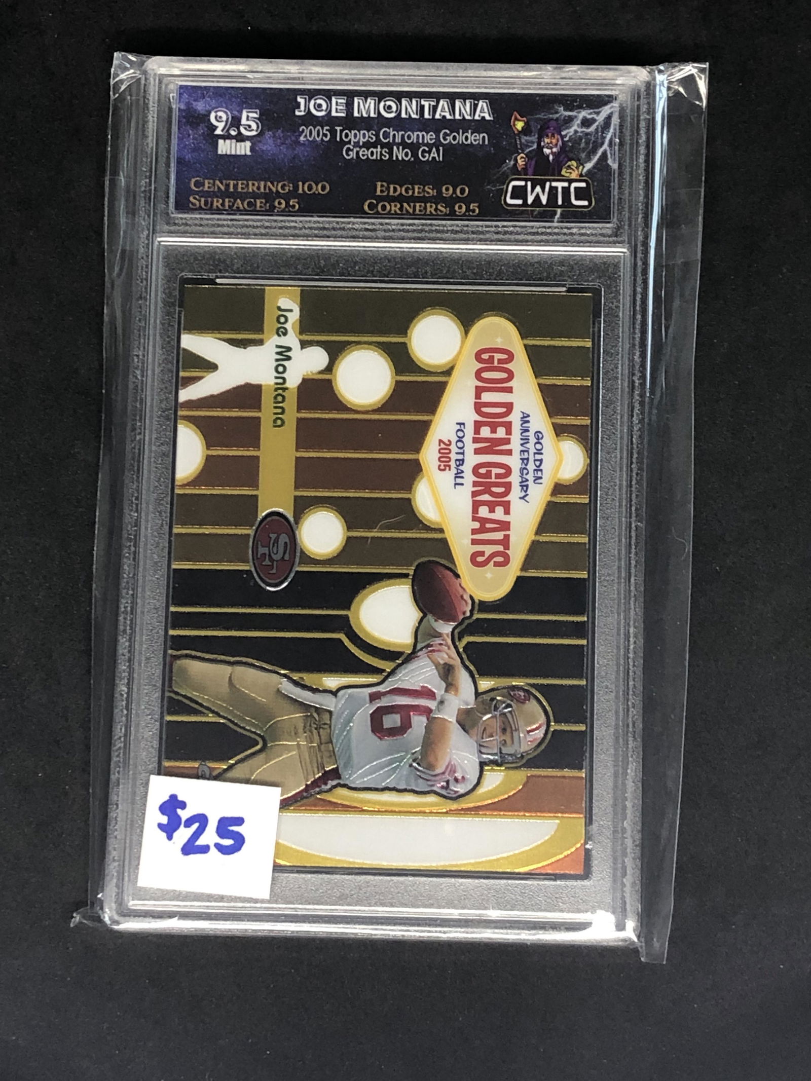 Joe Montana Topps Chrome Graded CWTC 9.5 (1 of 1)