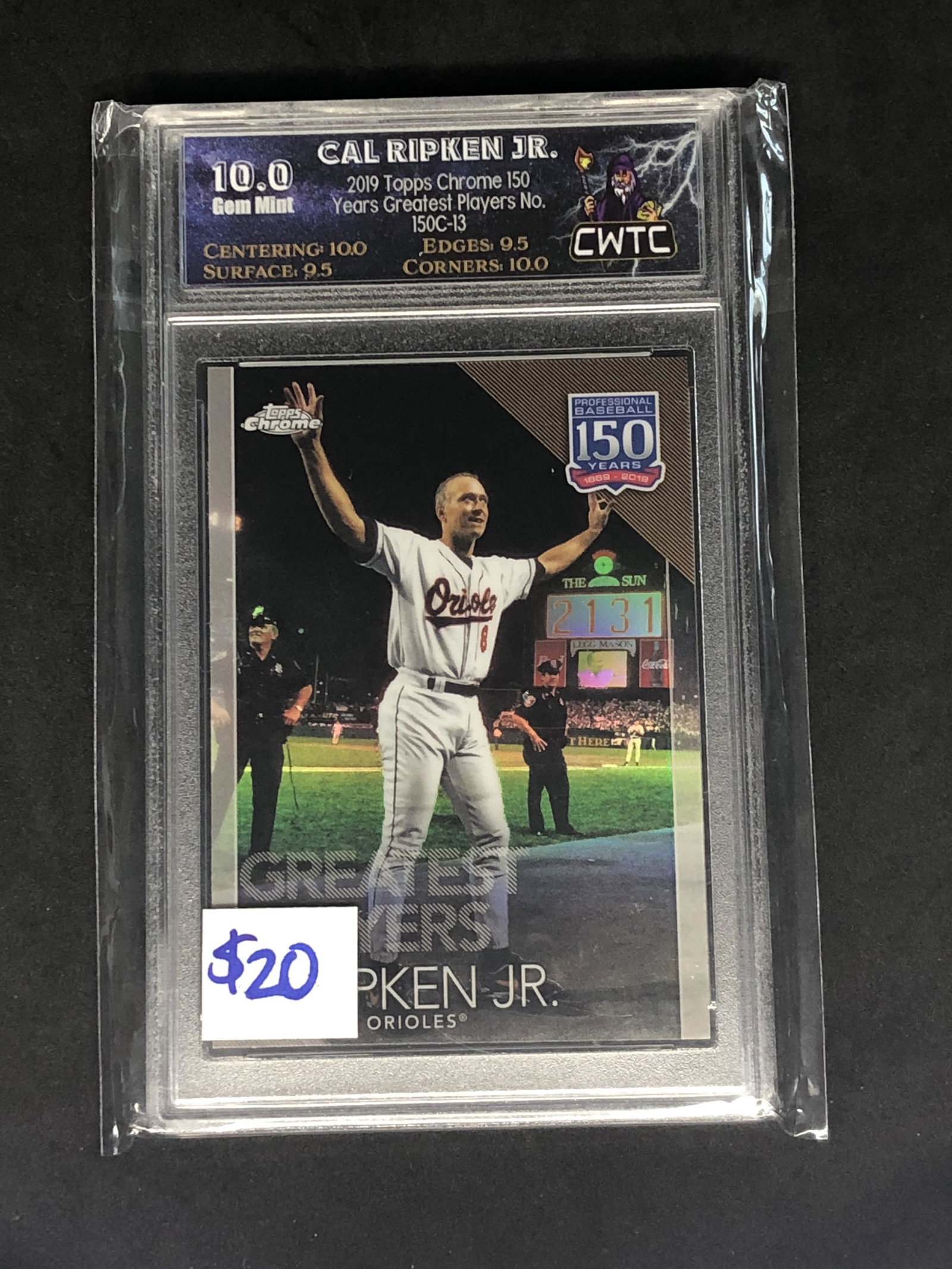 Cal Ripken Jr. topps Chrome Graded CWTC 10 (1 of 1)