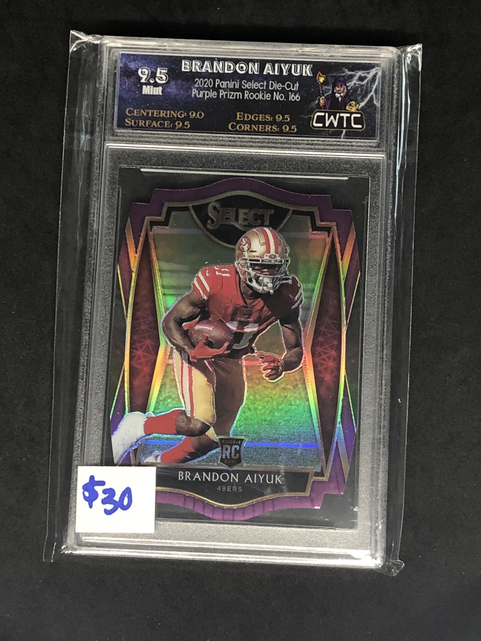 Brandon Aiyuk Panini Select Die-Cut Purple Rookie (1 of 1)