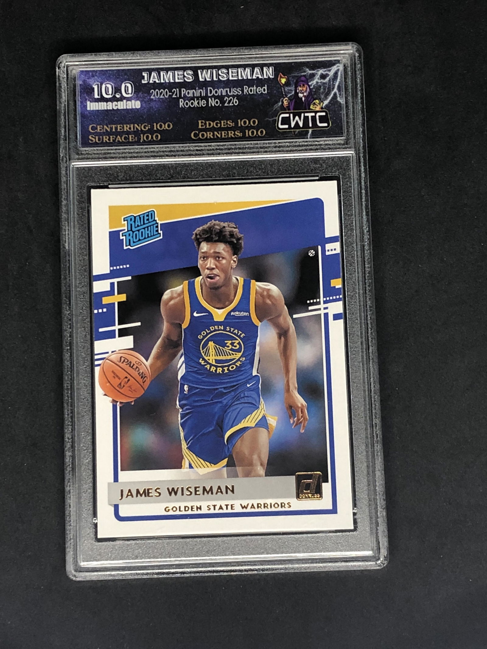 James Wiseman Panini Donruss Rated Rookie Graded CWTC (1 of 1)