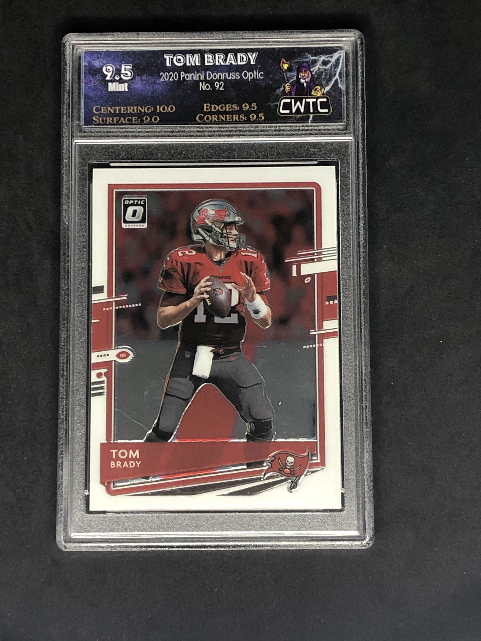 Tom Brady Panini Donruss Optic Graded CWTC 9.5 (1 of 1)