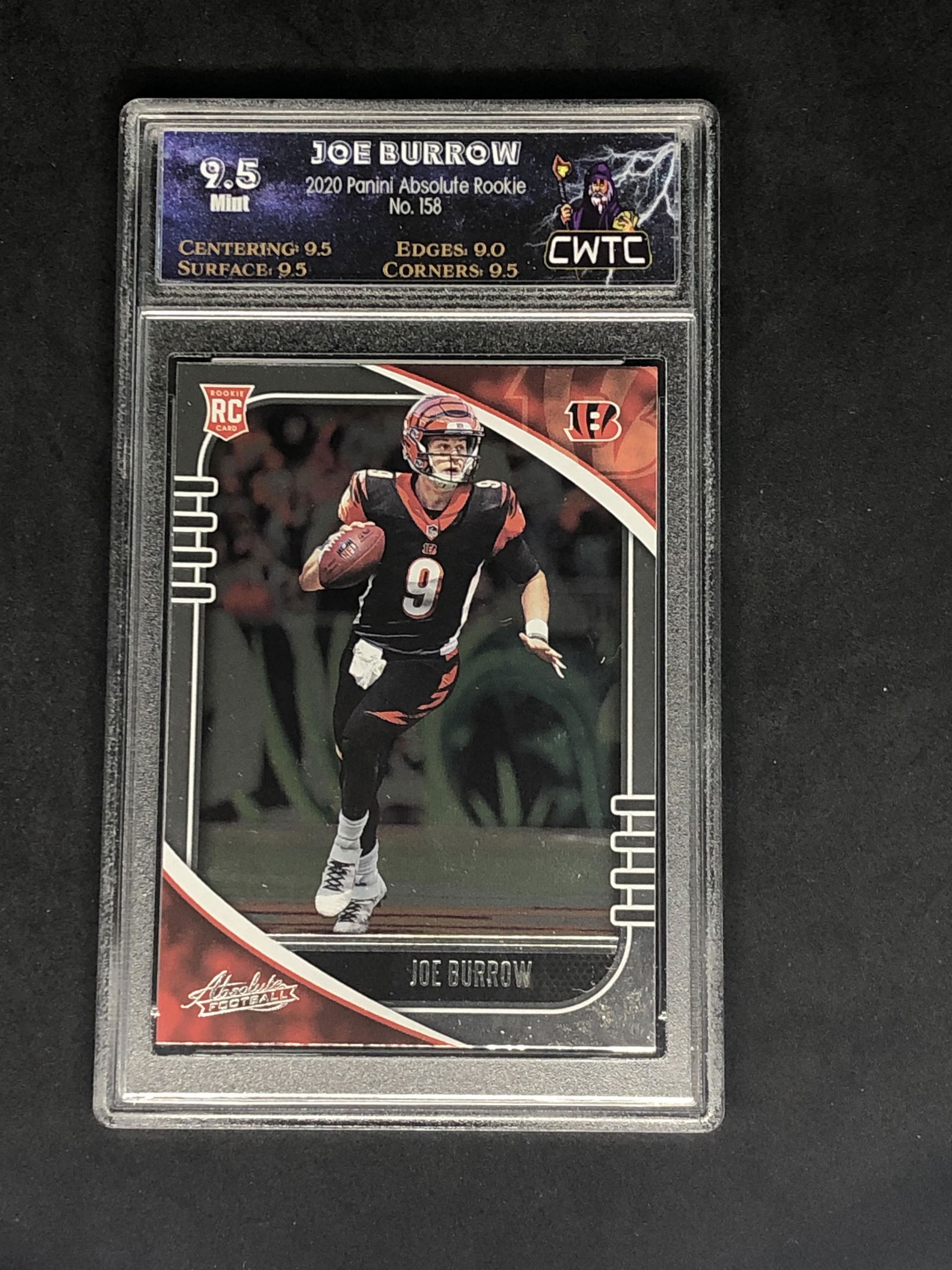 Joe Burrow Panini Absolute Rookie Graded CWTC 9.5 (1 of 1)