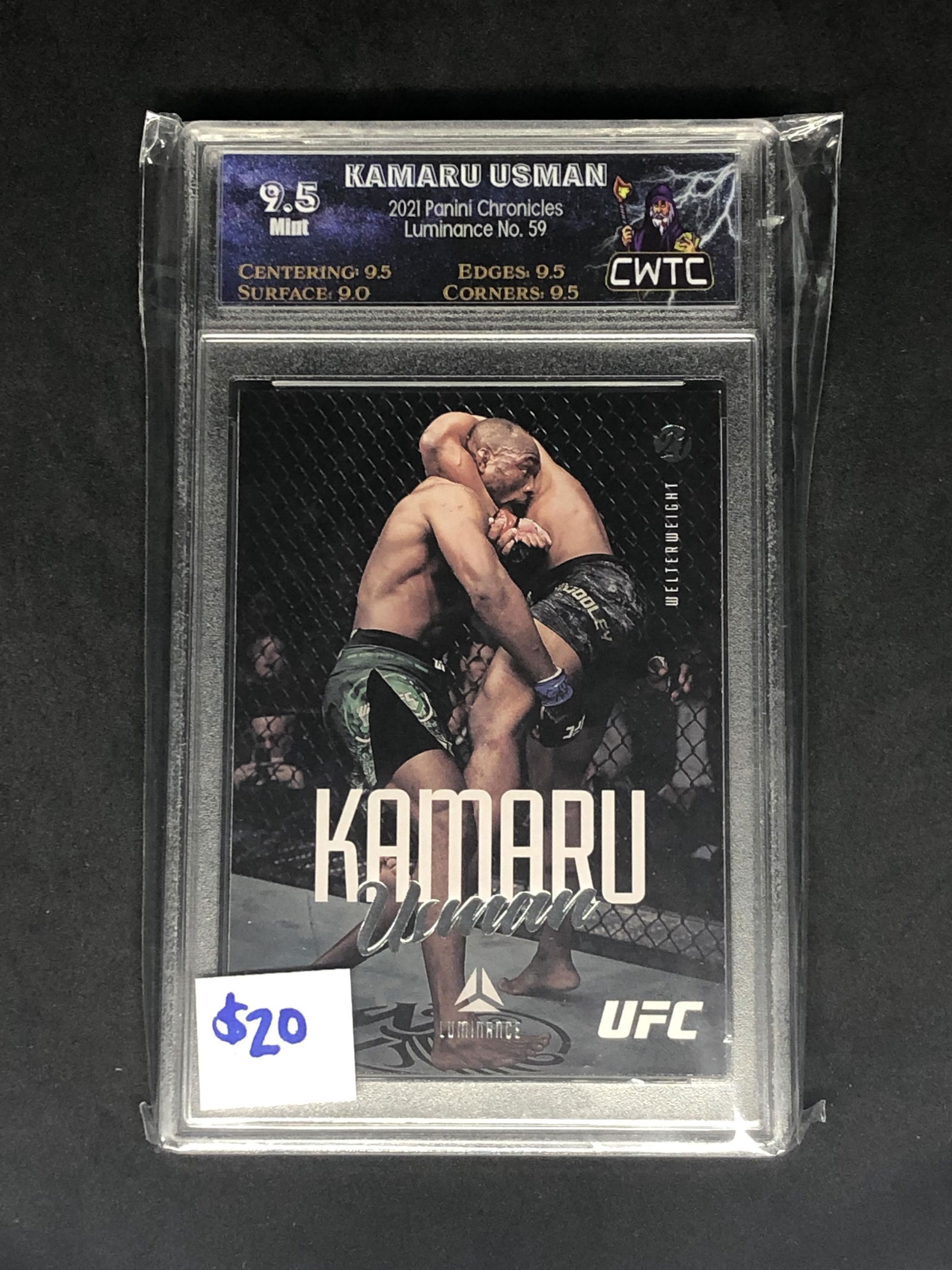 Kamaru Usman Panini Luminance Graded CWTC 9.5 (1 of 1)