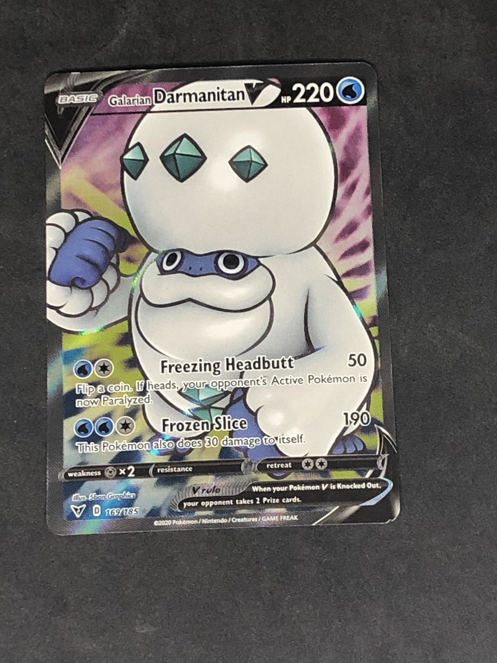 Galarian Darmanitan V Full Art Pokemon Card: Galarian Darmanitan V Full Art Pokemon Card