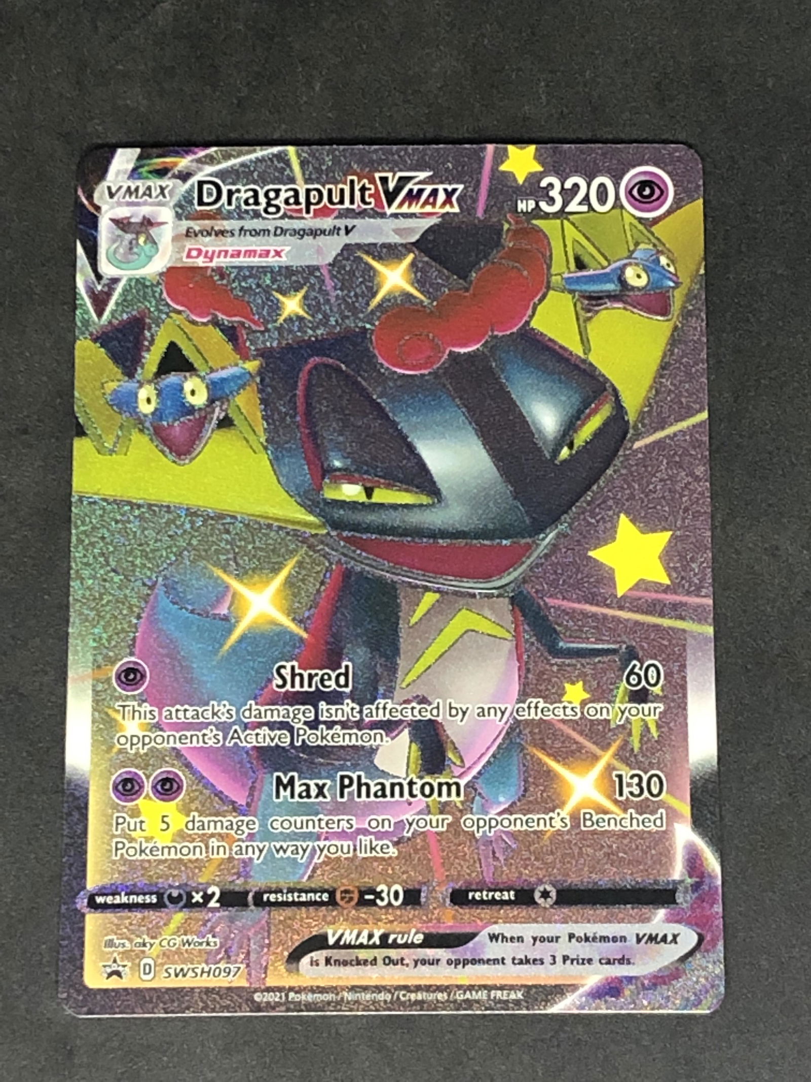 Shiny Dragapult VMAX Full Art Pokemon Card: Shiny Dragapult VMAX Full Art Pokemon Card