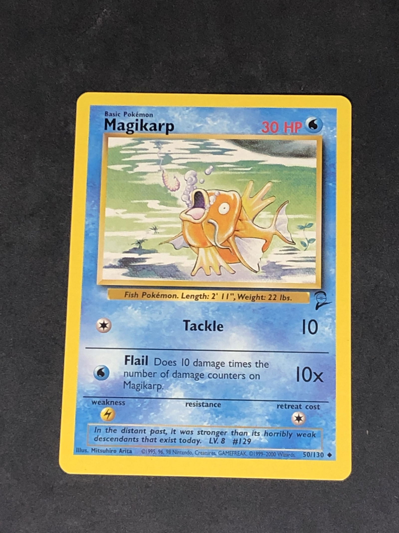 Vintage Base Set 2 Magikarp Pokemon Card (1 of 1)