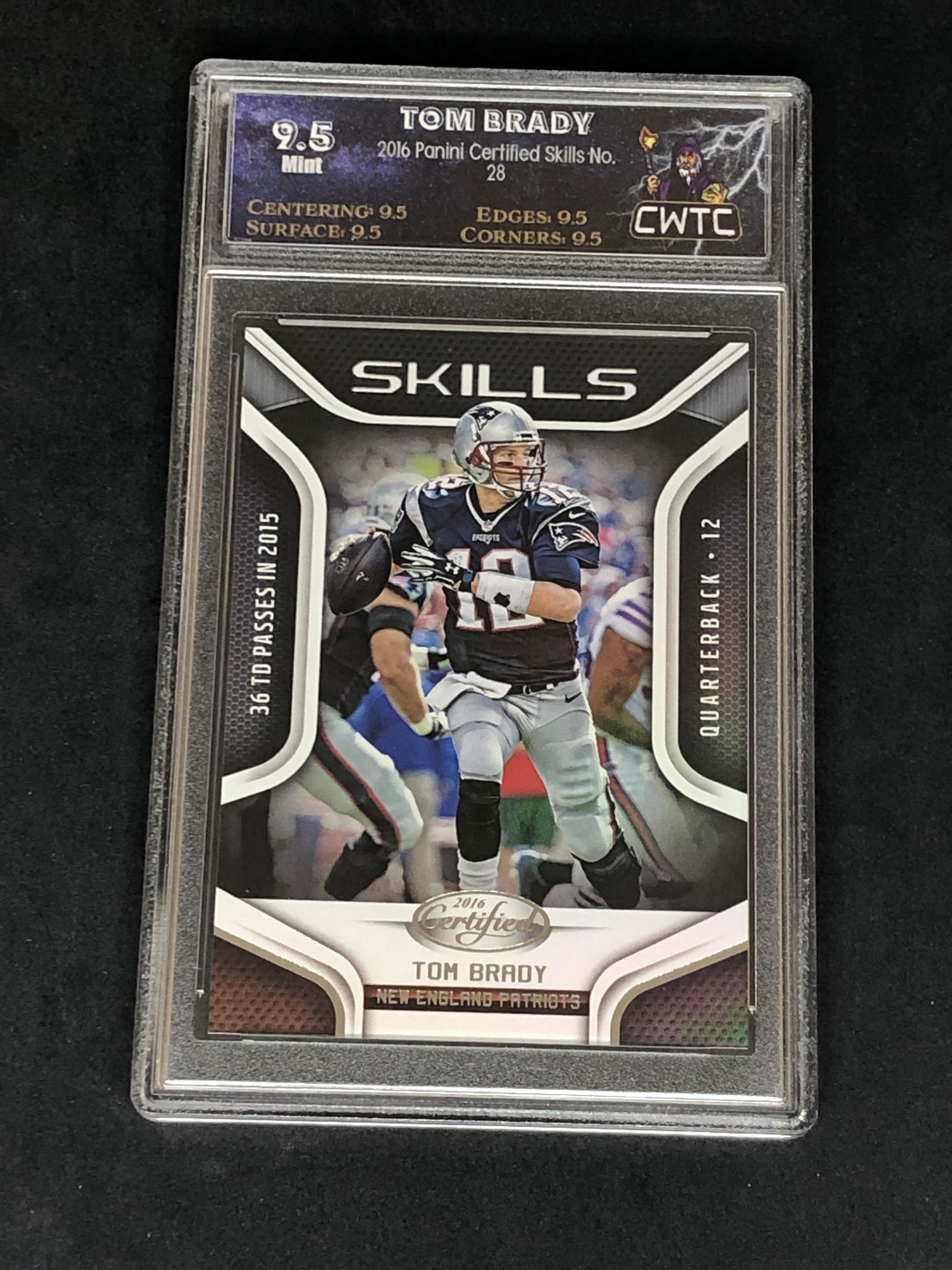 Tom Brady Panini Certified Graded CWTC 9.5 (1 of 1)