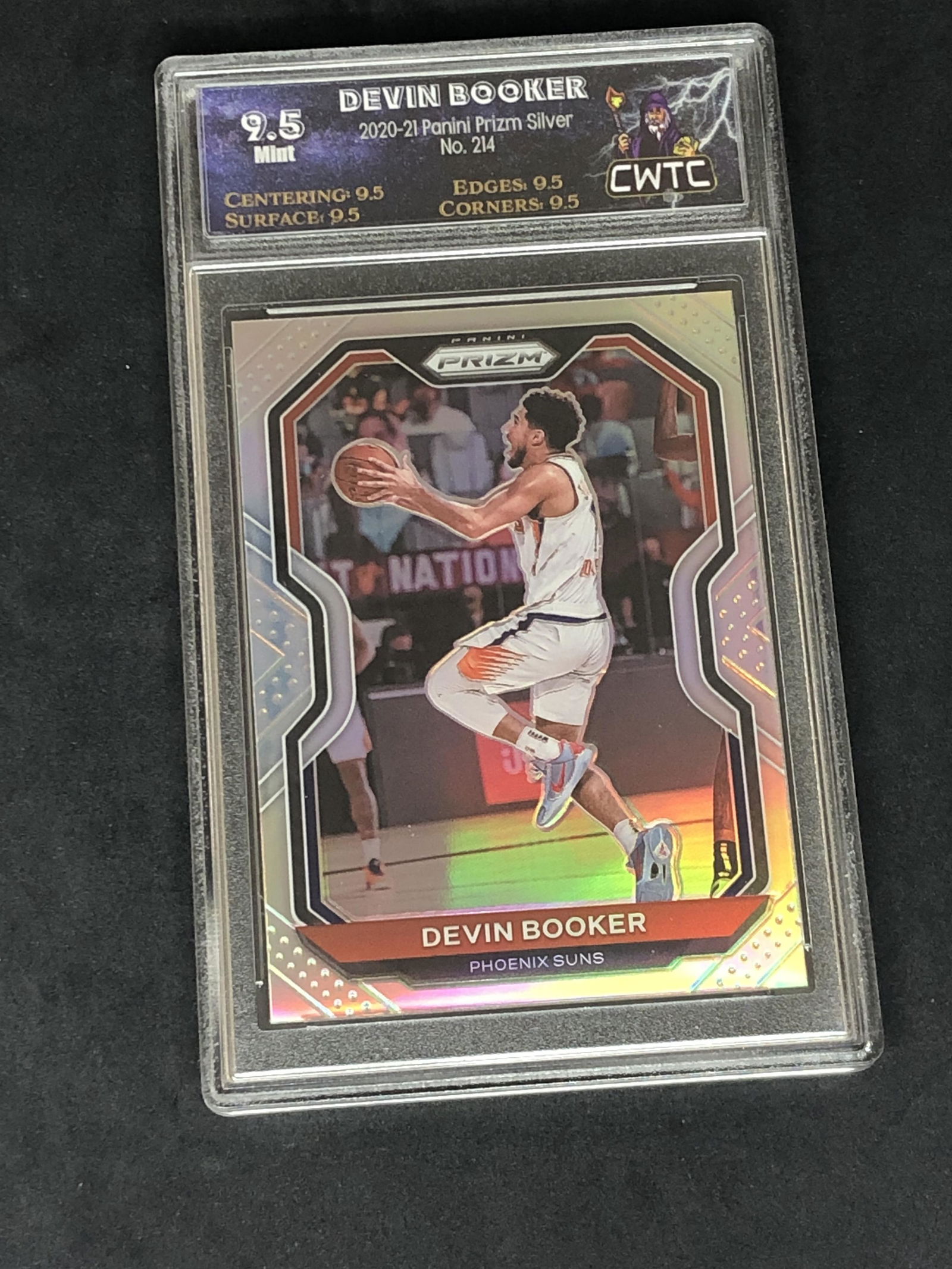 Devin Booker Panini Silver Prizm Graded CWTC 9.5 (1 of 1)